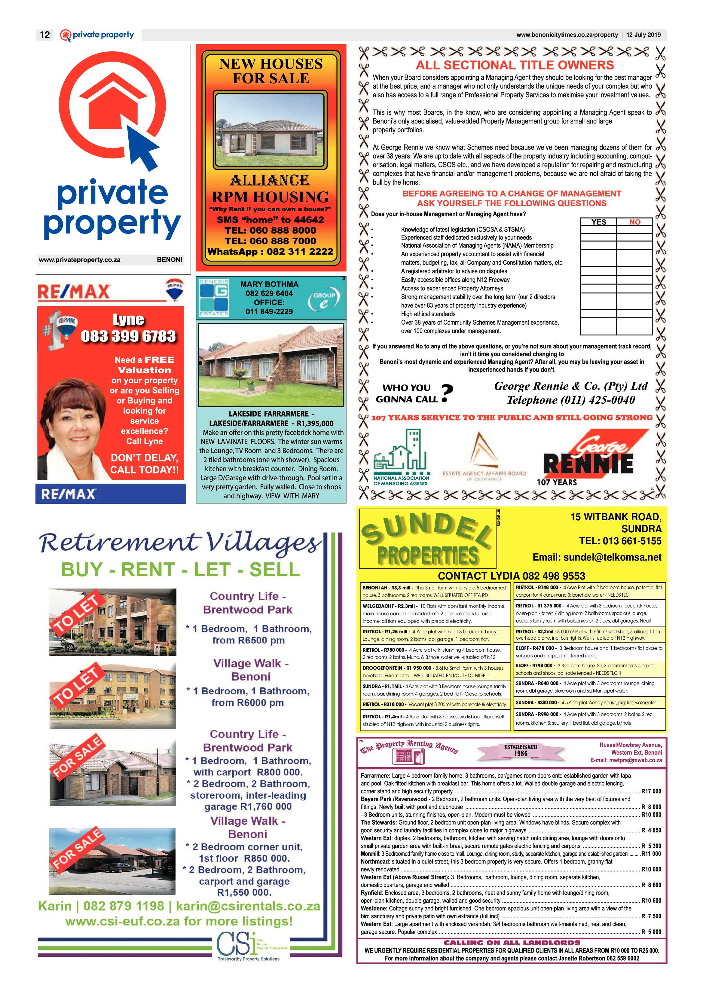 Benoni City Times 11 July 2019 page 12
