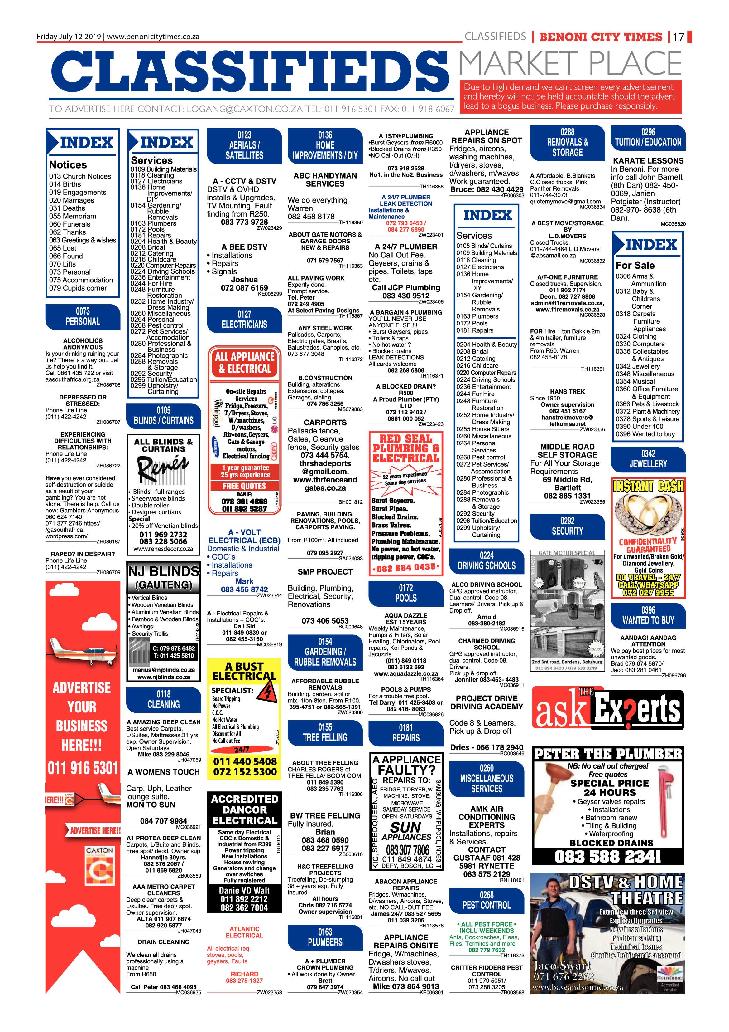 Benoni City Times 11 July 2019 page 17
