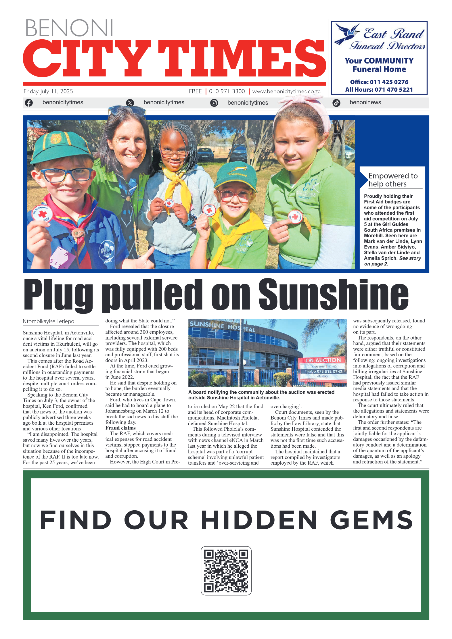 Benoni City Times 11 July 2025 page 3