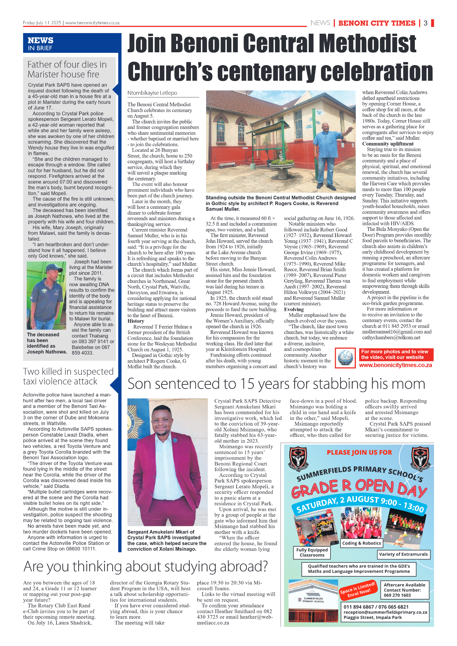 Benoni City Times 11 July 2025 page 5