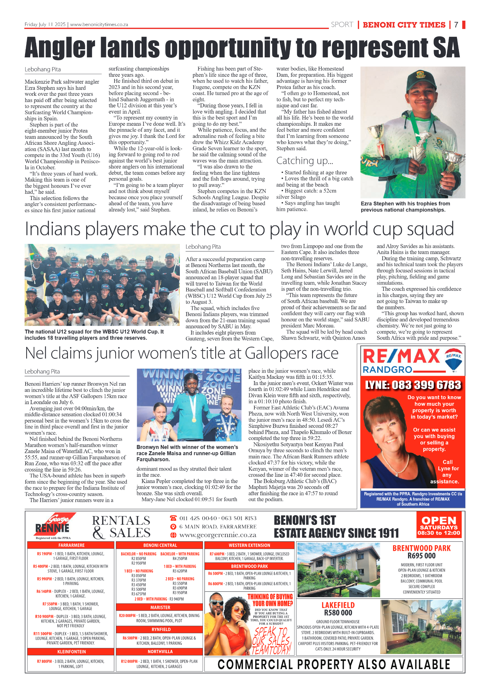 Benoni City Times 11 July 2025 page 9