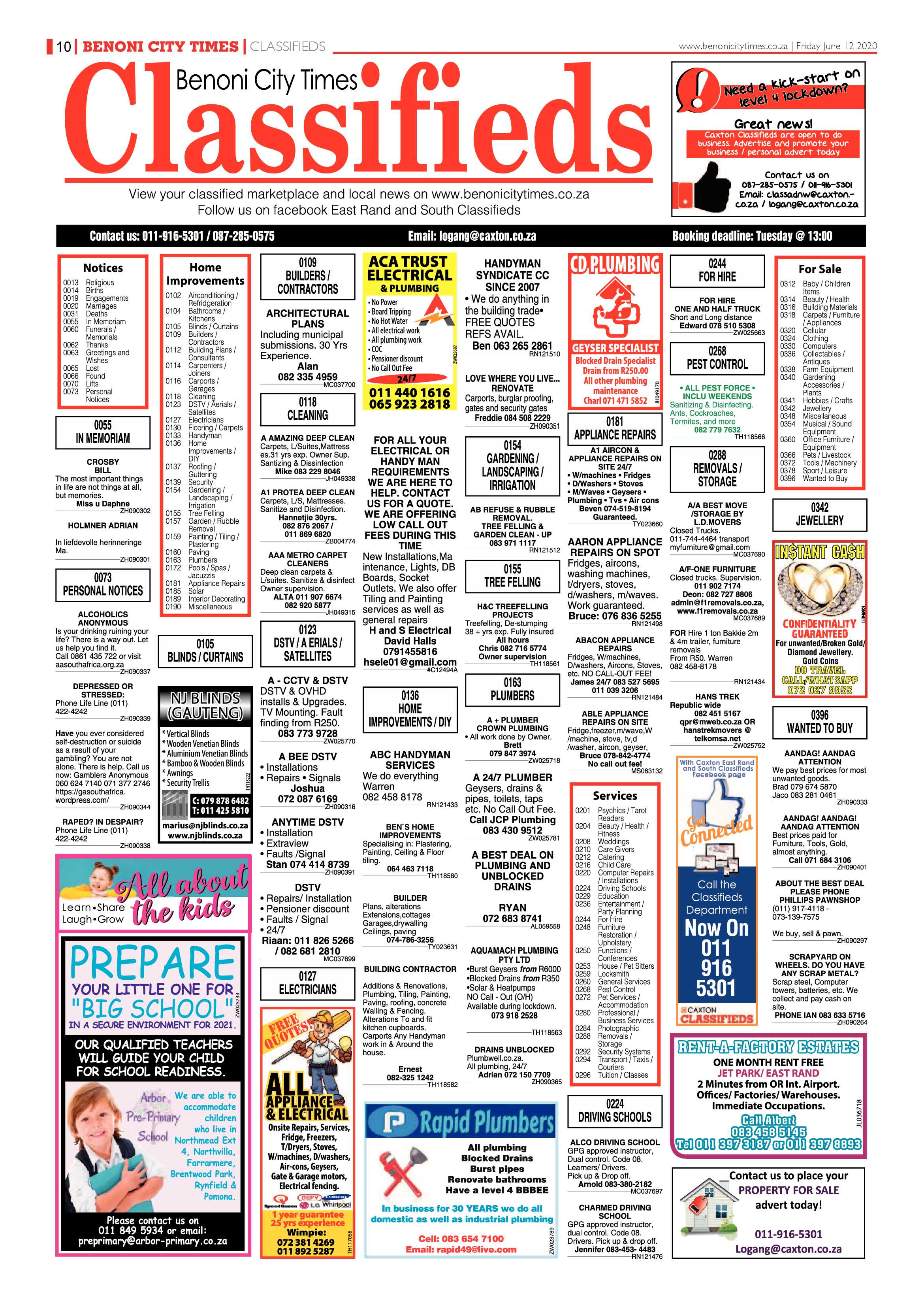 Benoni City Times 11 June 2020 page 10