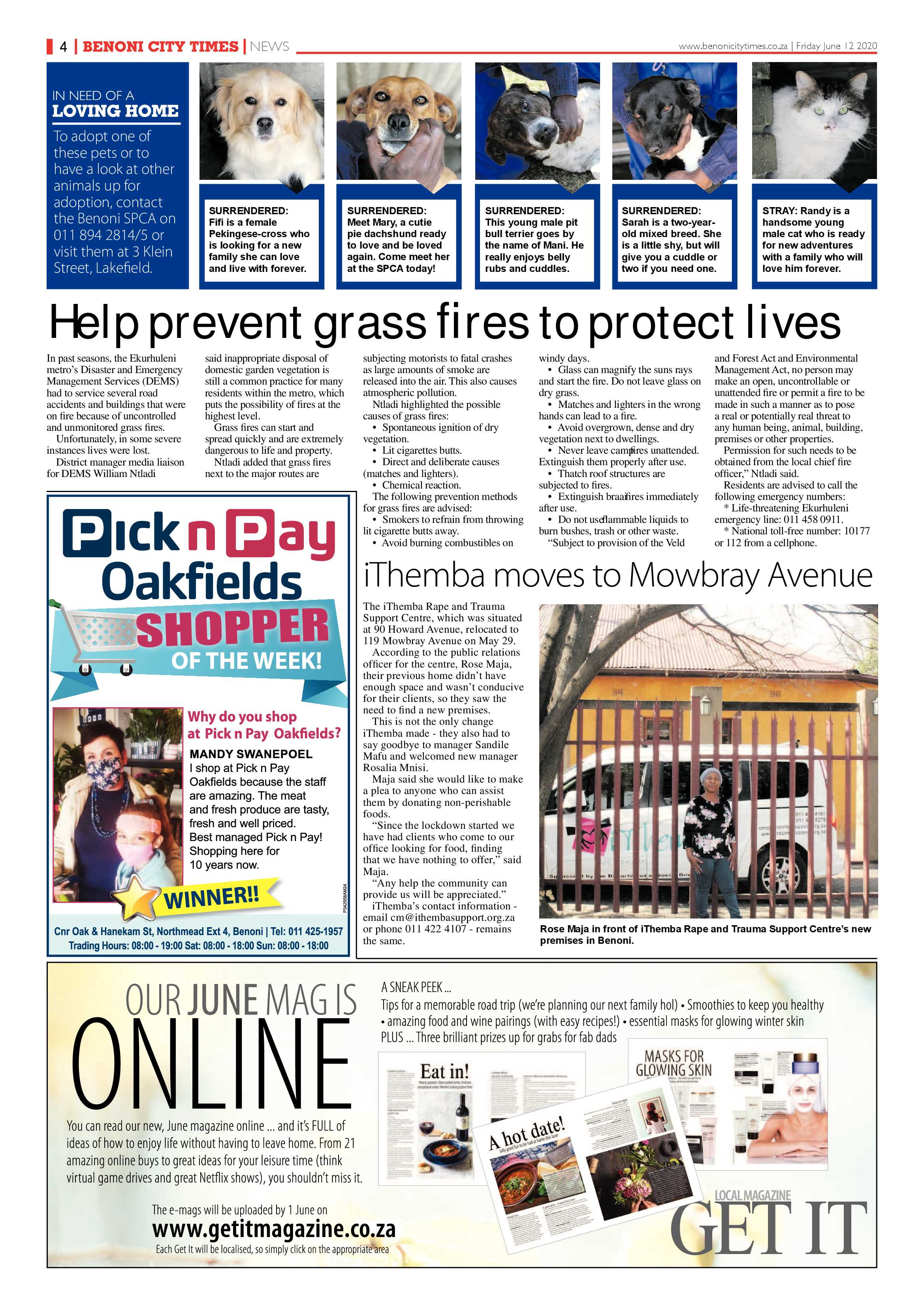 Benoni City Times 11 June 2020 page 4