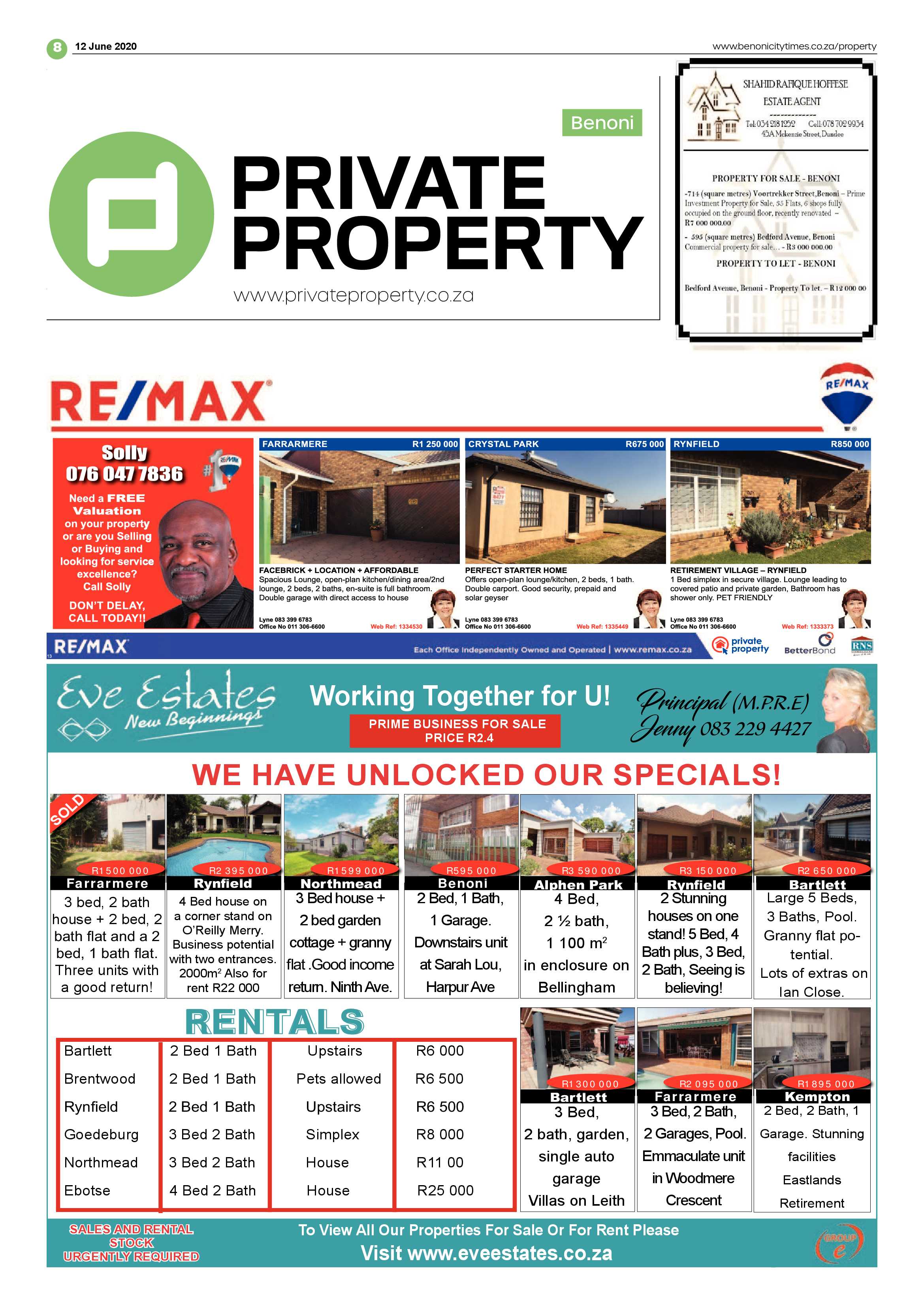 Benoni City Times 11 June 2020 page 8