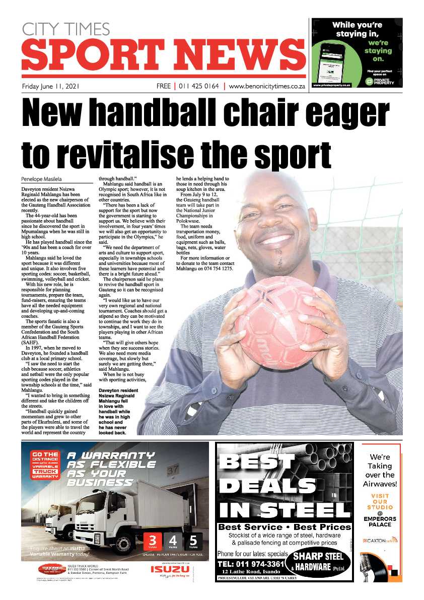 Benoni City Times 11 June 2021 page 12