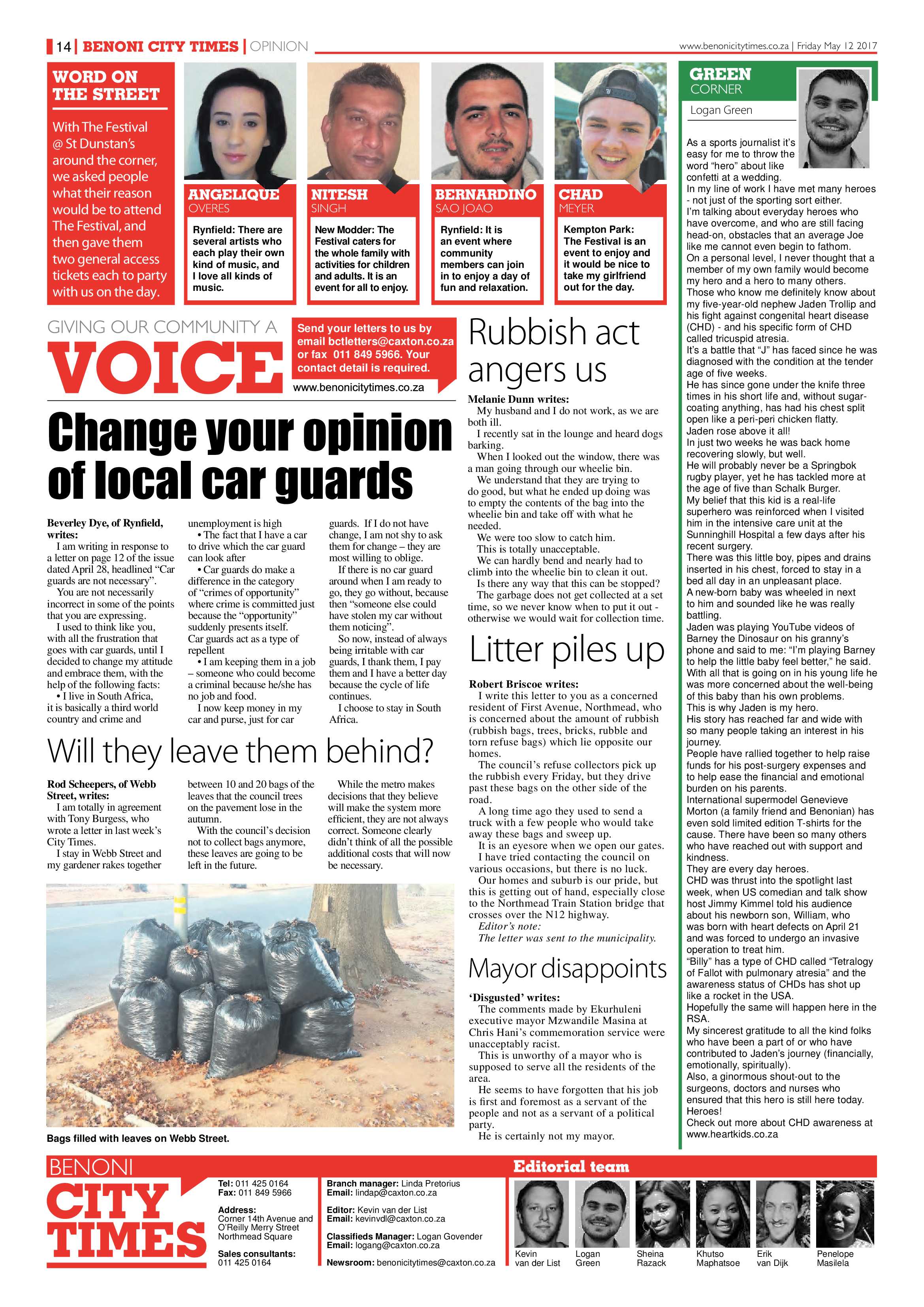 Benoni City Times 11 May 2017 page 14