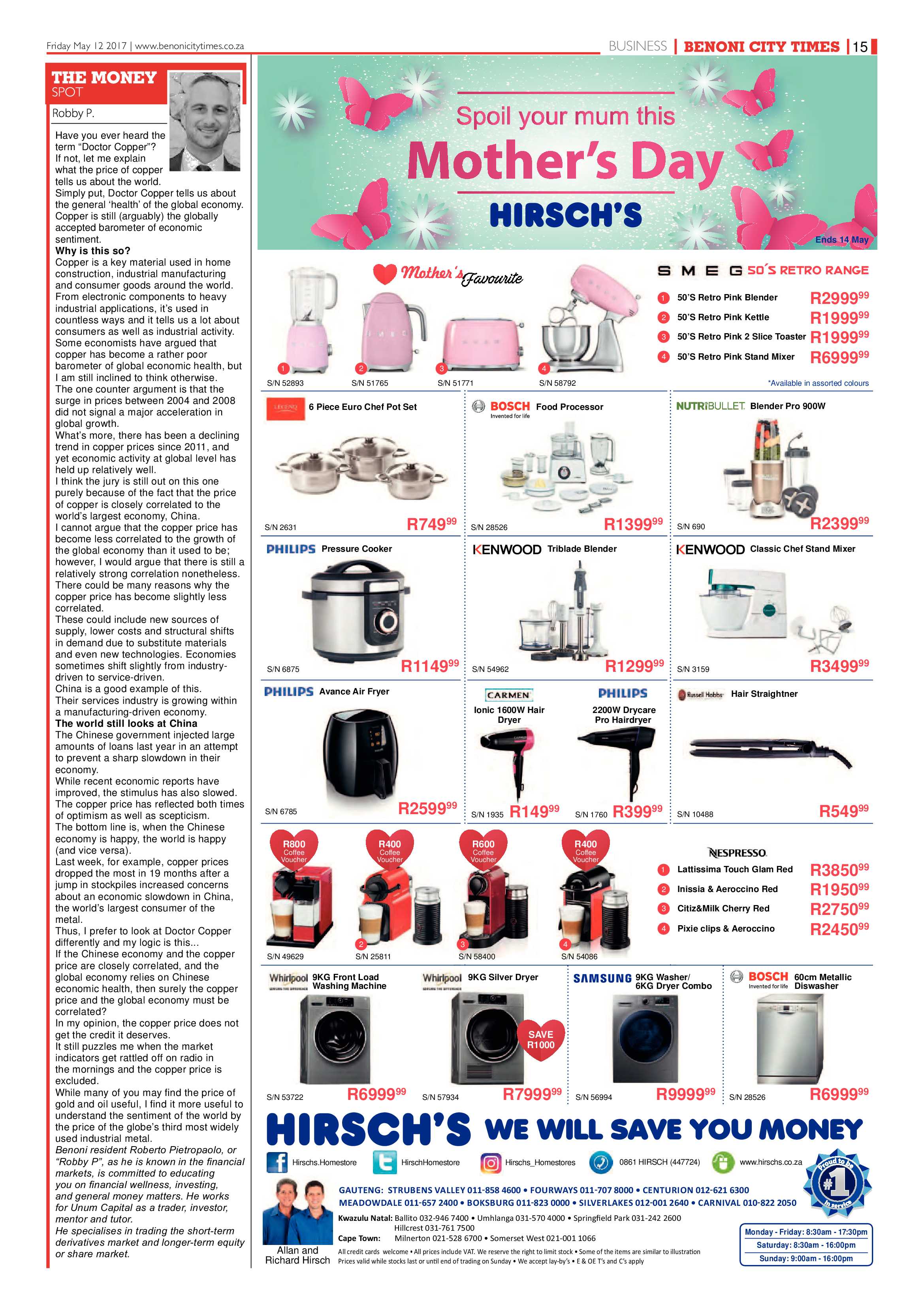 Benoni City Times 11 May 2017 page 15