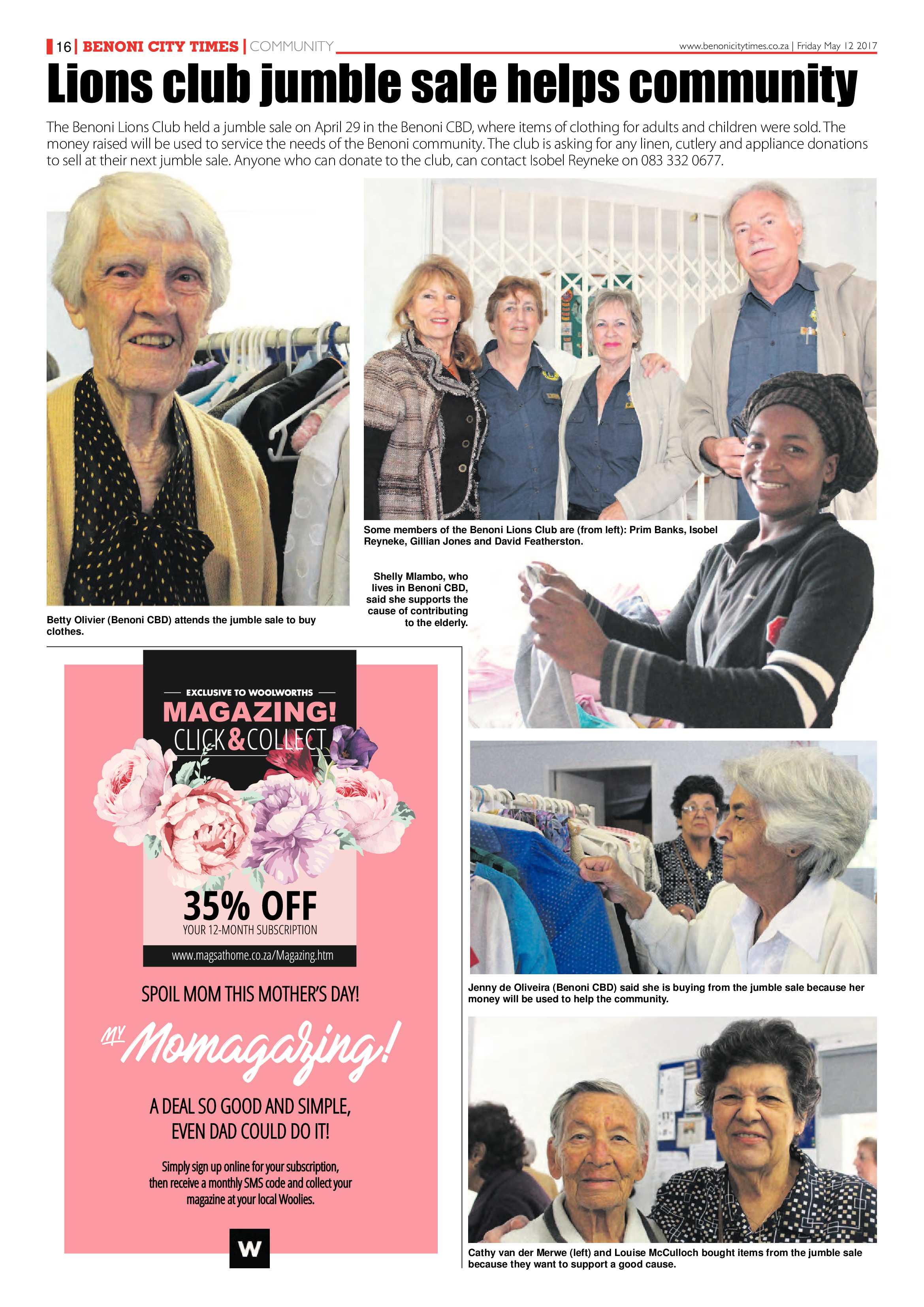 Benoni City Times 11 May 2017 page 16