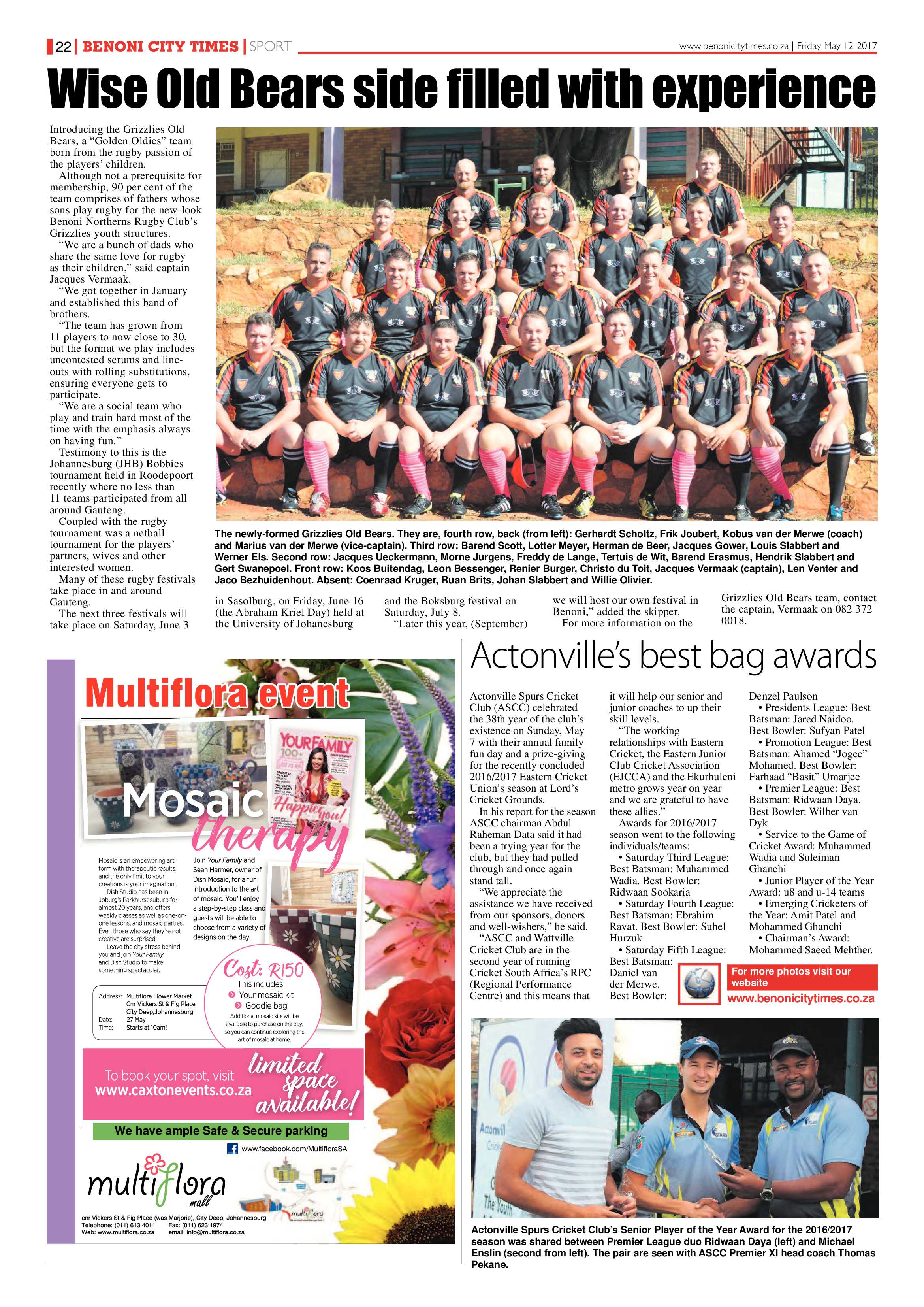 Benoni City Times 11 May 2017 page 22