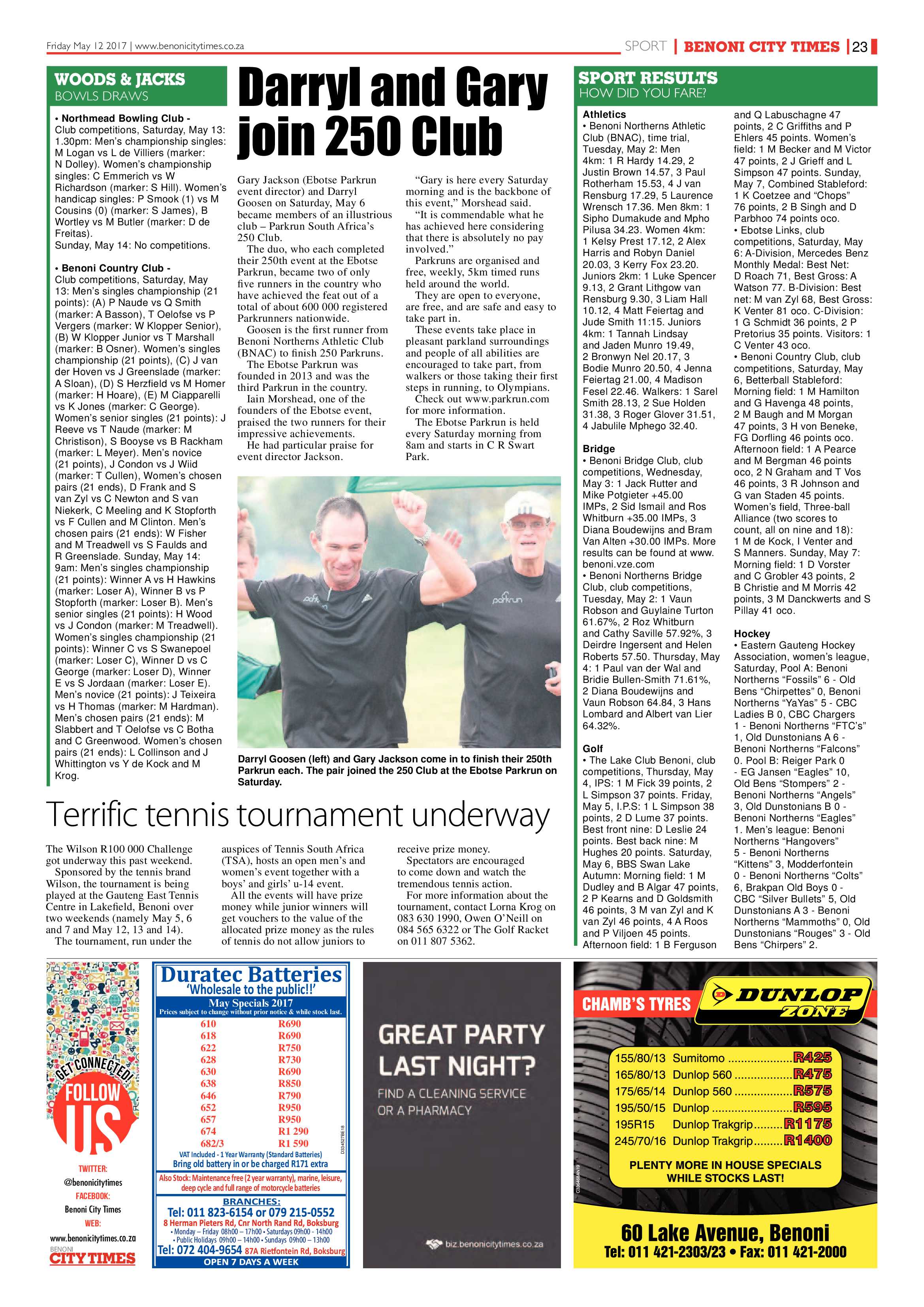 Benoni City Times 11 May 2017 page 23