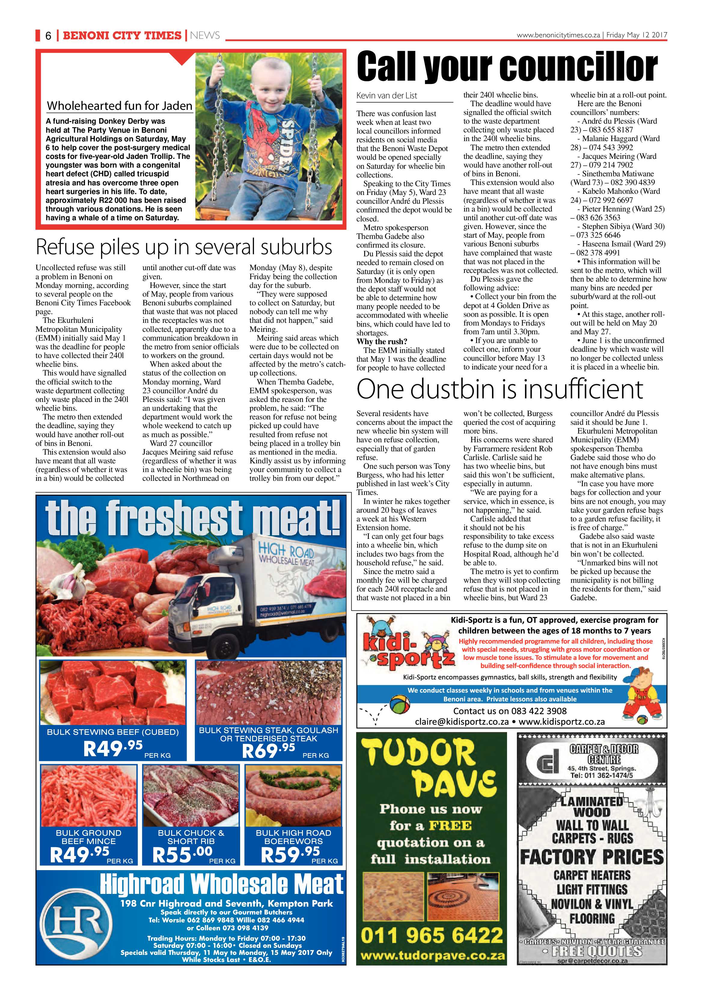 Benoni City Times 11 May 2017 page 6