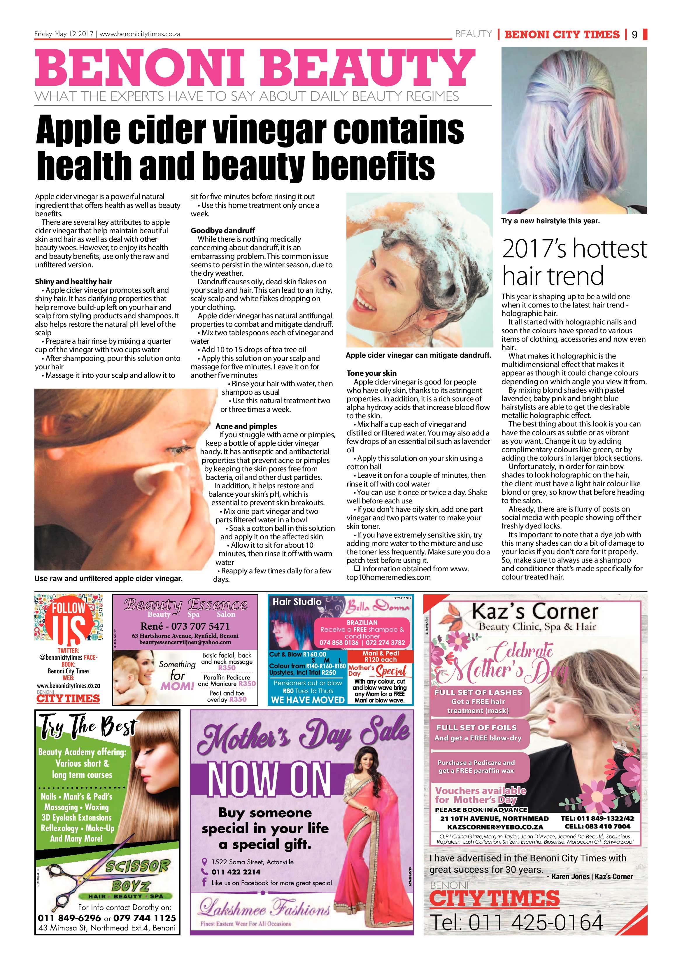 Benoni City Times 11 May 2017 page 9