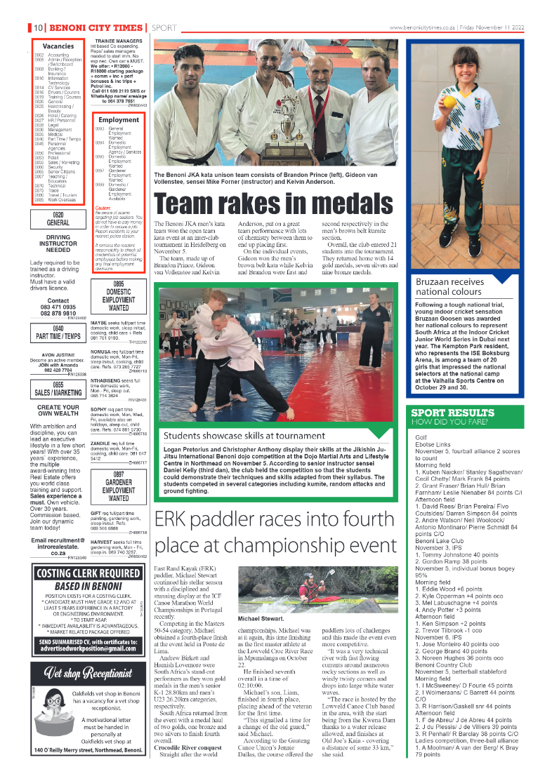 Benoni City Times 11 Nov 2022 page 10