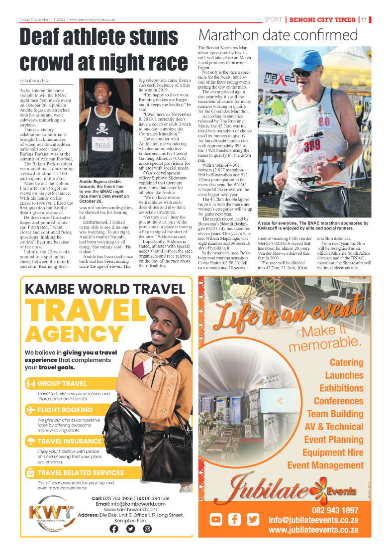 Benoni City Times 11 Nov 2022 page 11