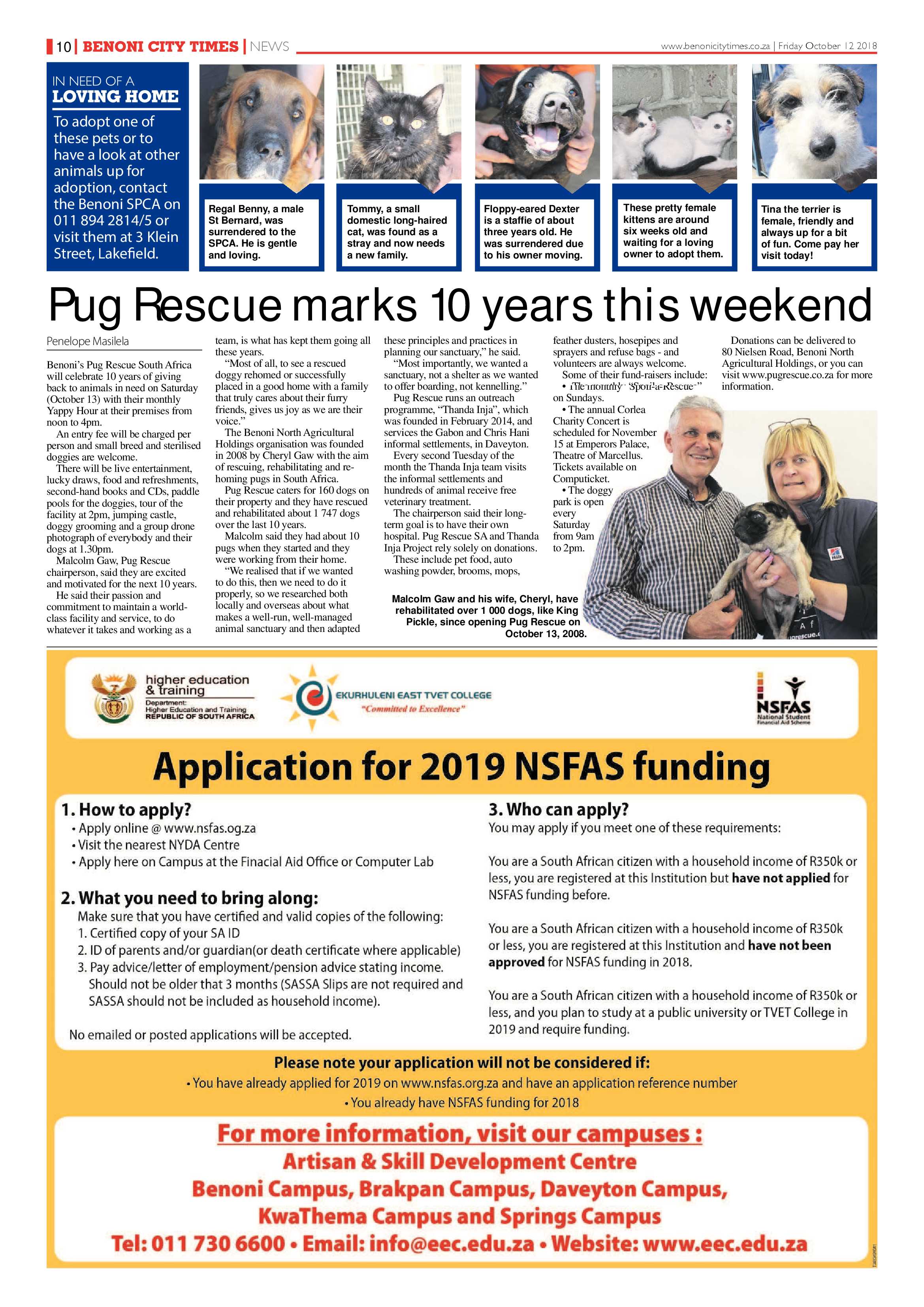 Benoni City Times 11 October 2018 page 10