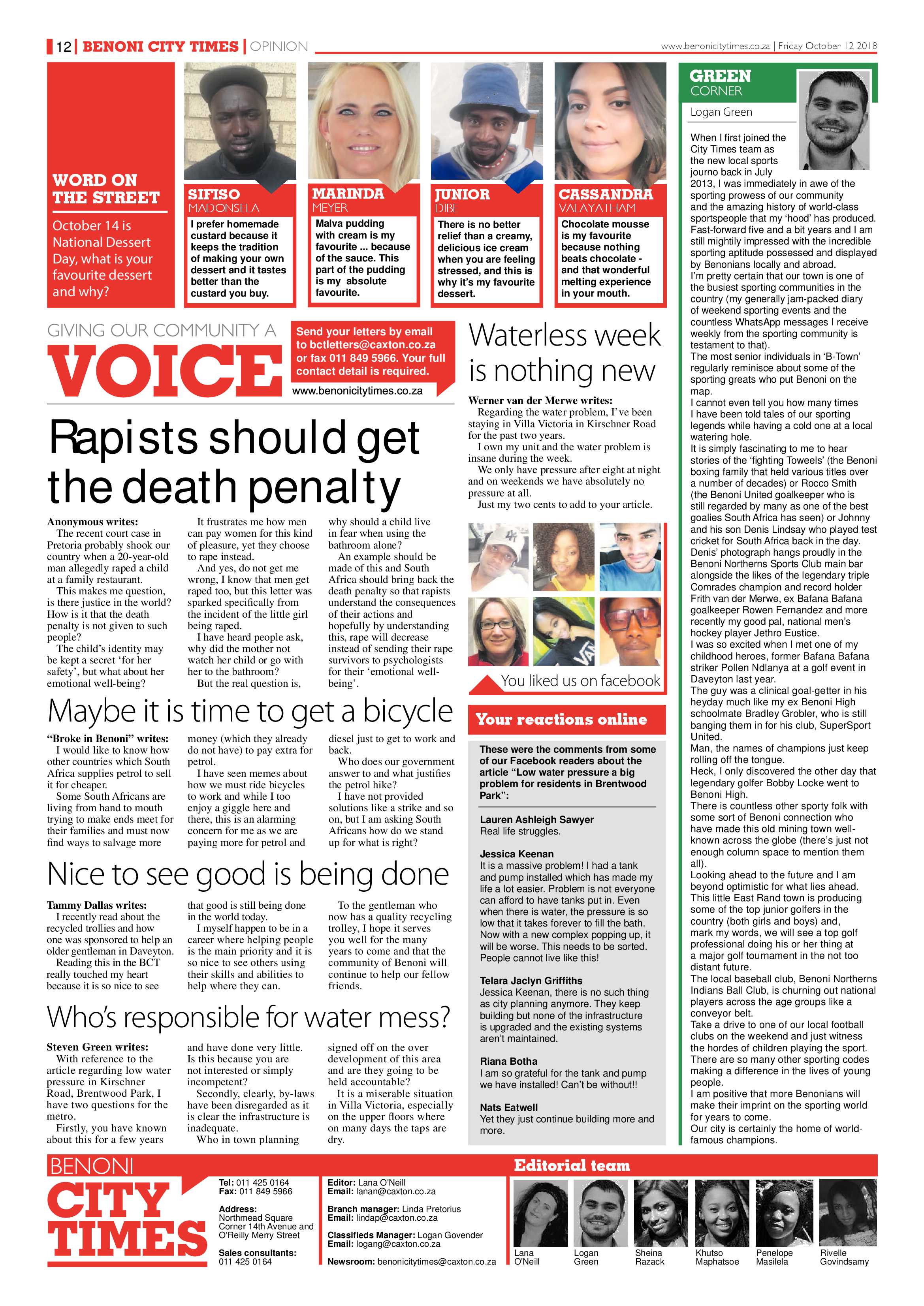 Benoni City Times 11 October 2018 page 12