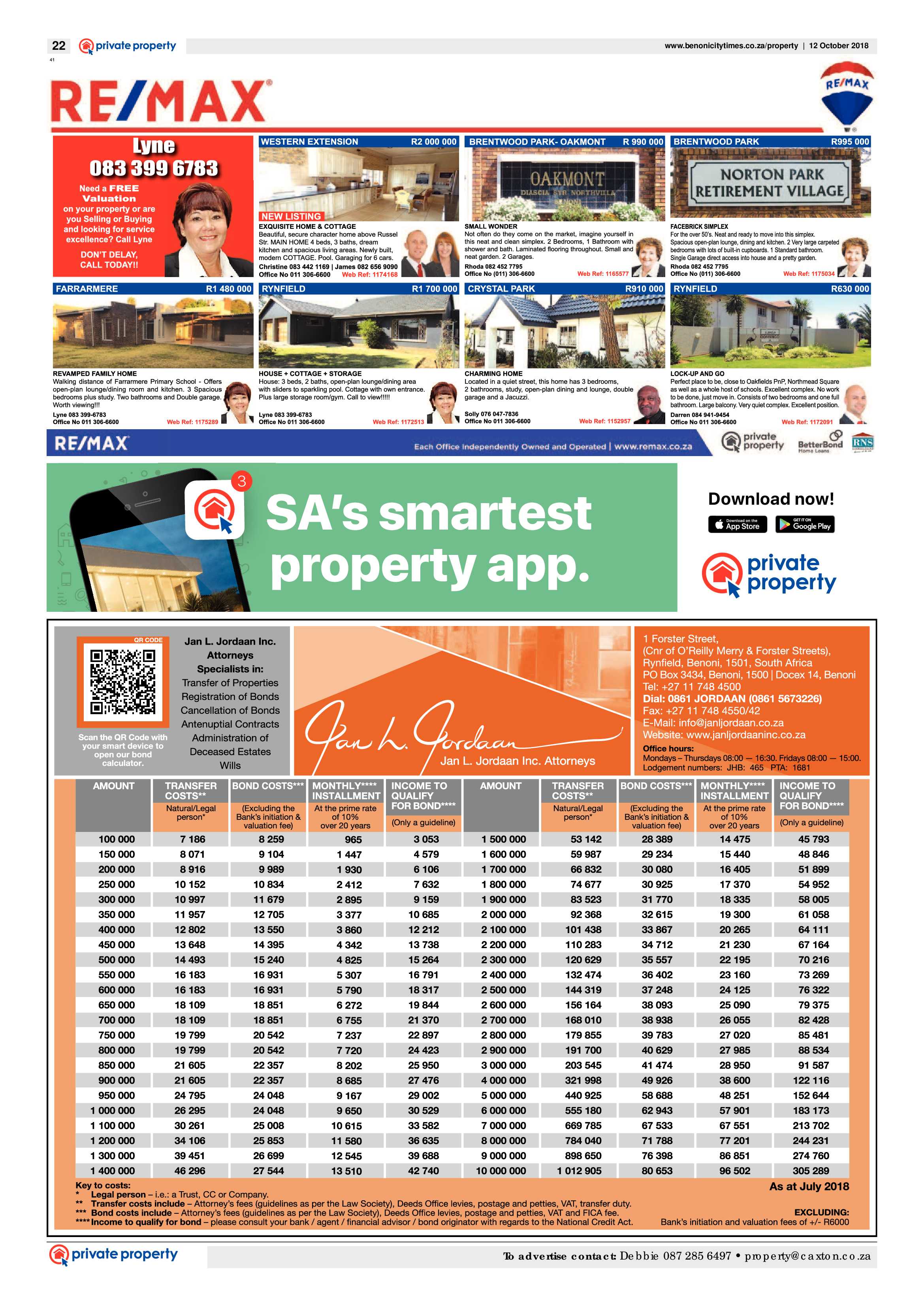 Benoni City Times 11 October 2018 page 22