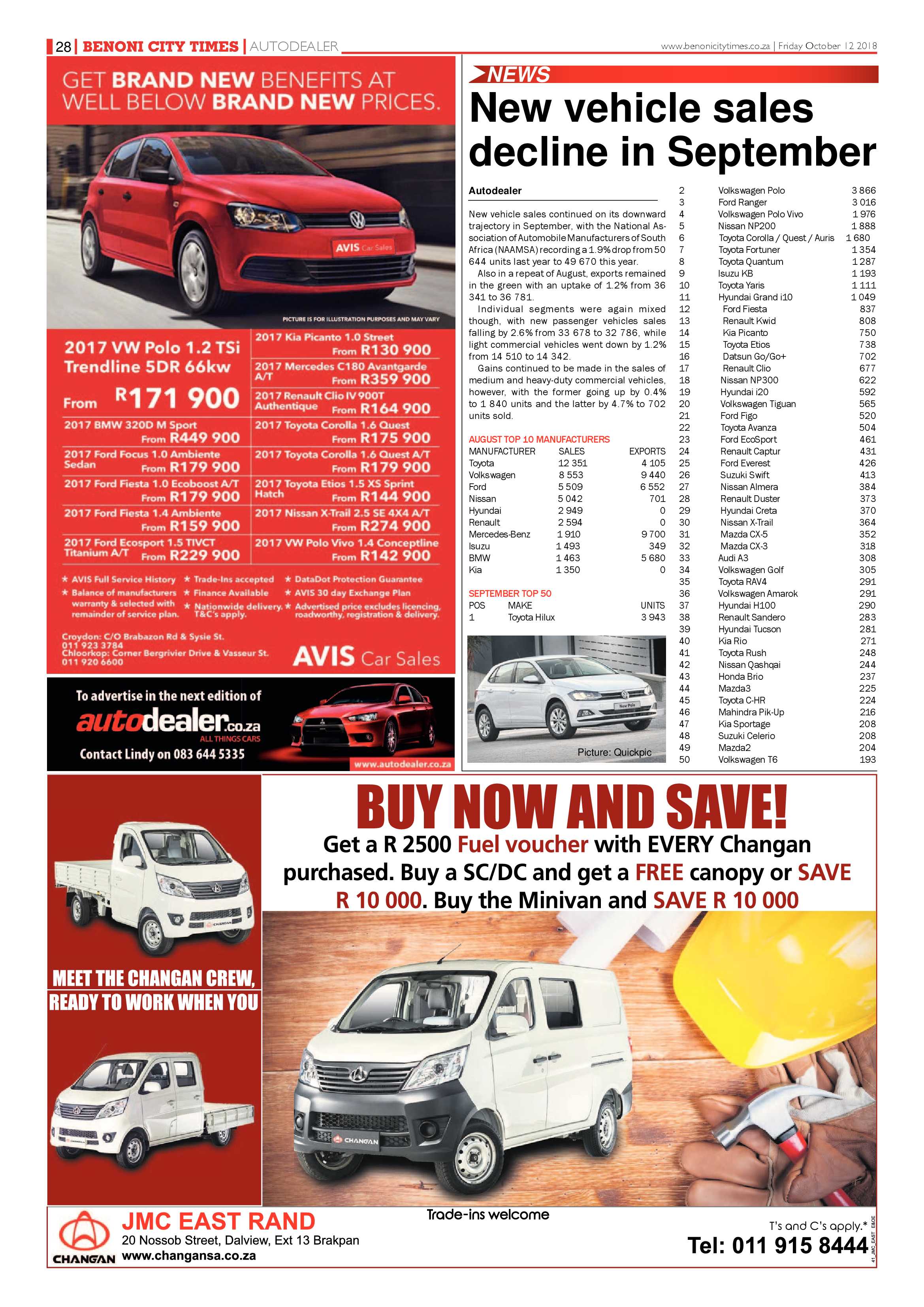 Benoni City Times 11 October 2018 page 28
