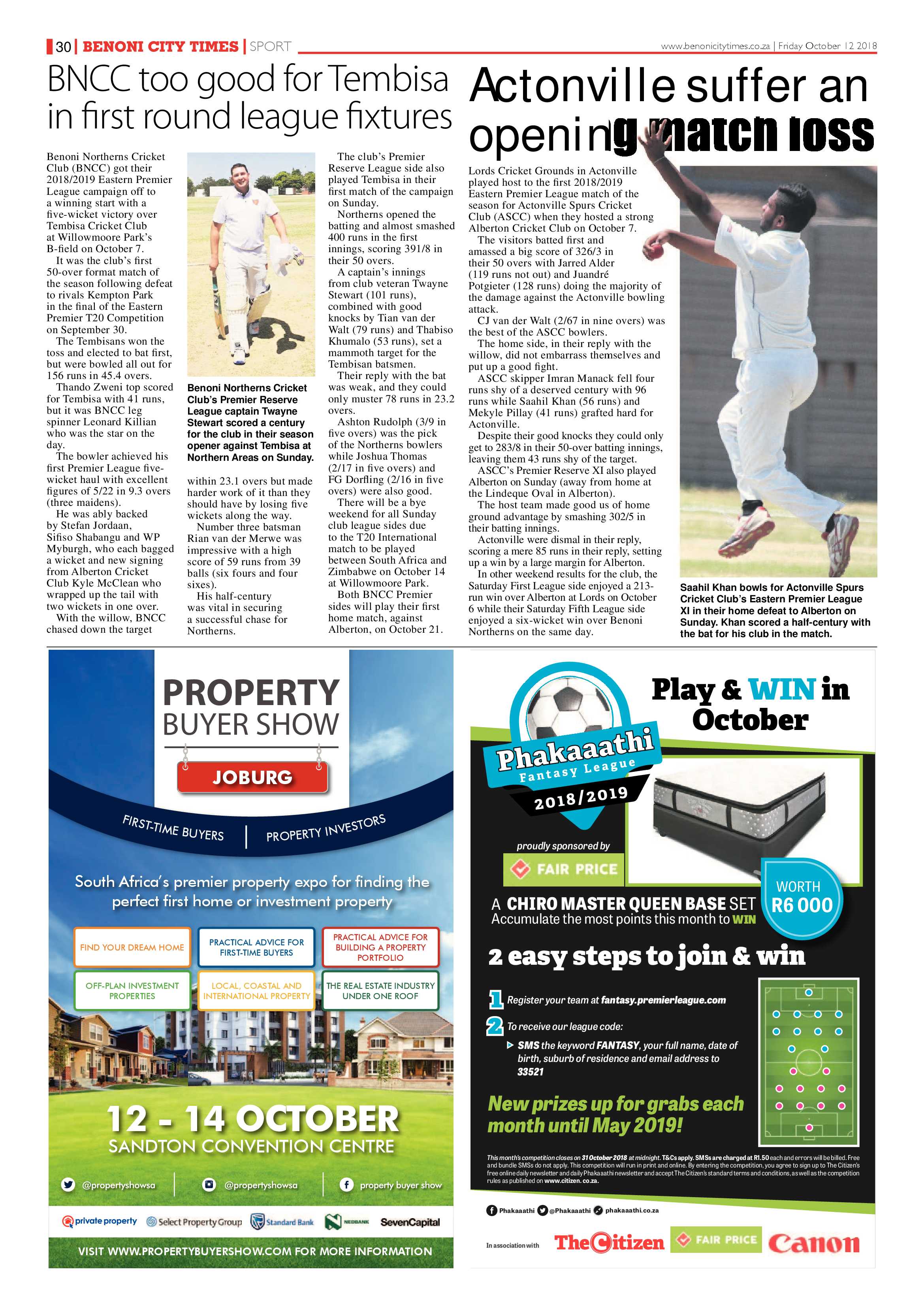 Benoni City Times 11 October 2018 page 30