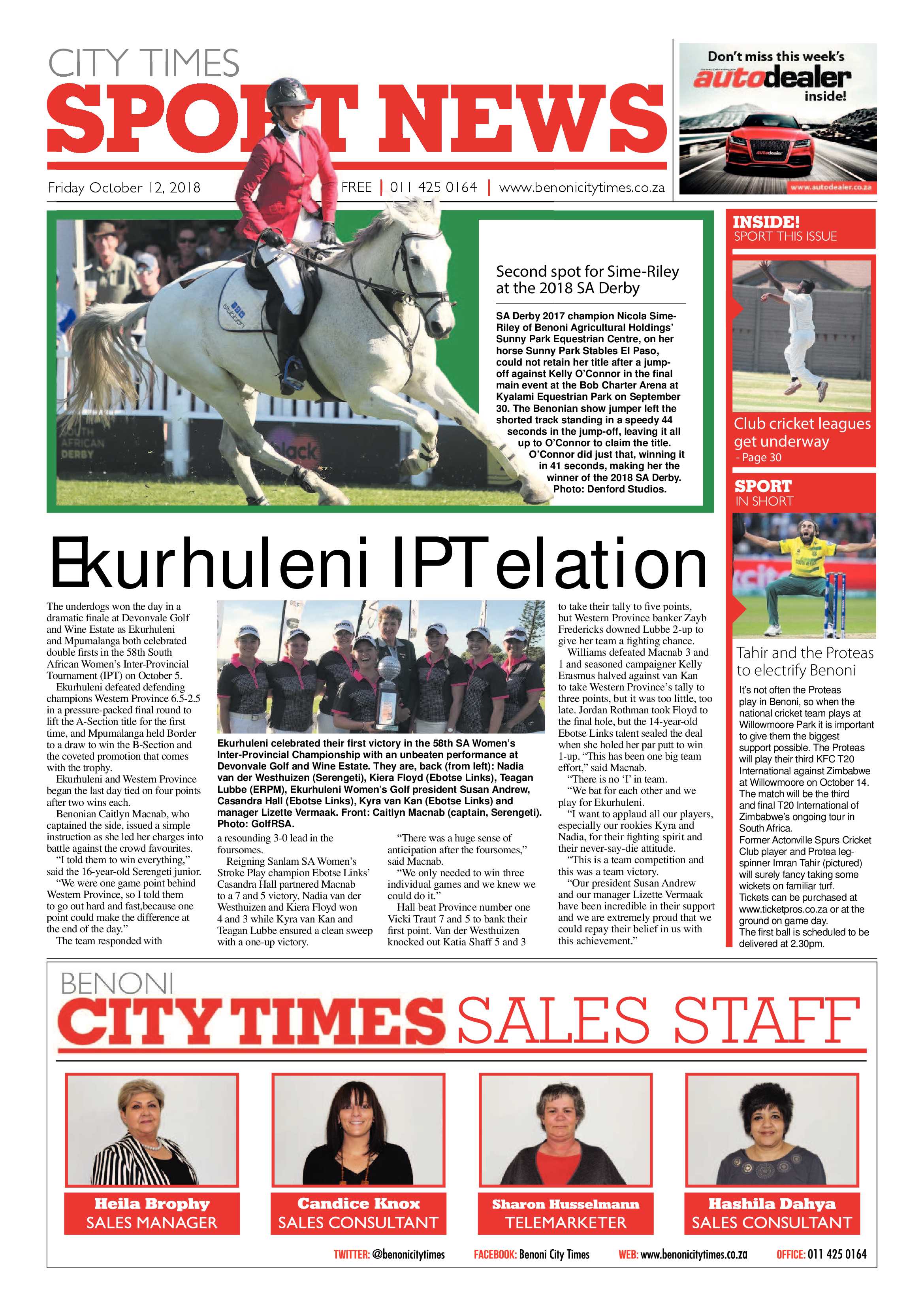 Benoni City Times 11 October 2018 page 32