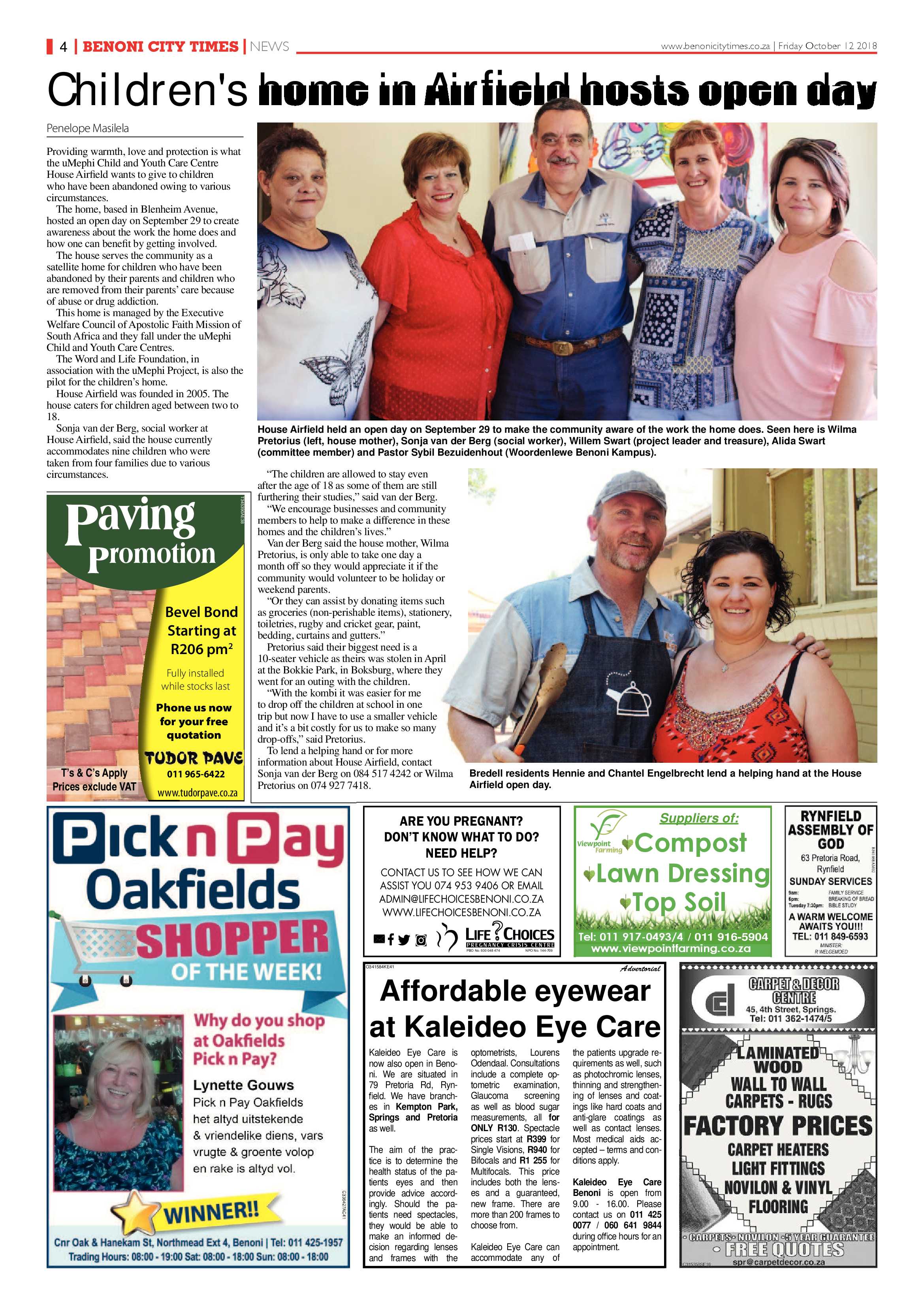 Benoni City Times 11 October 2018 page 4