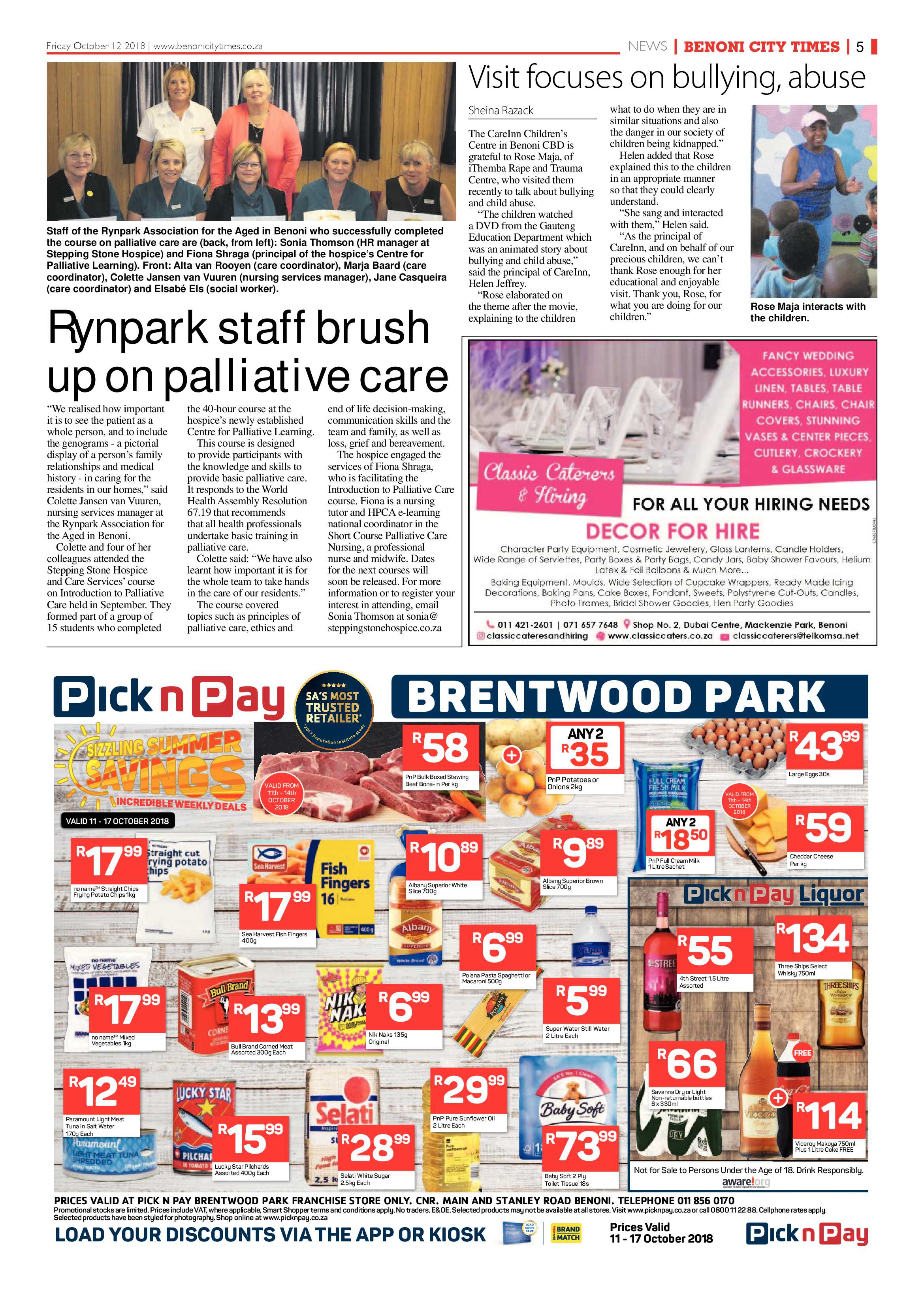 Benoni City Times 11 October 2018 page 5