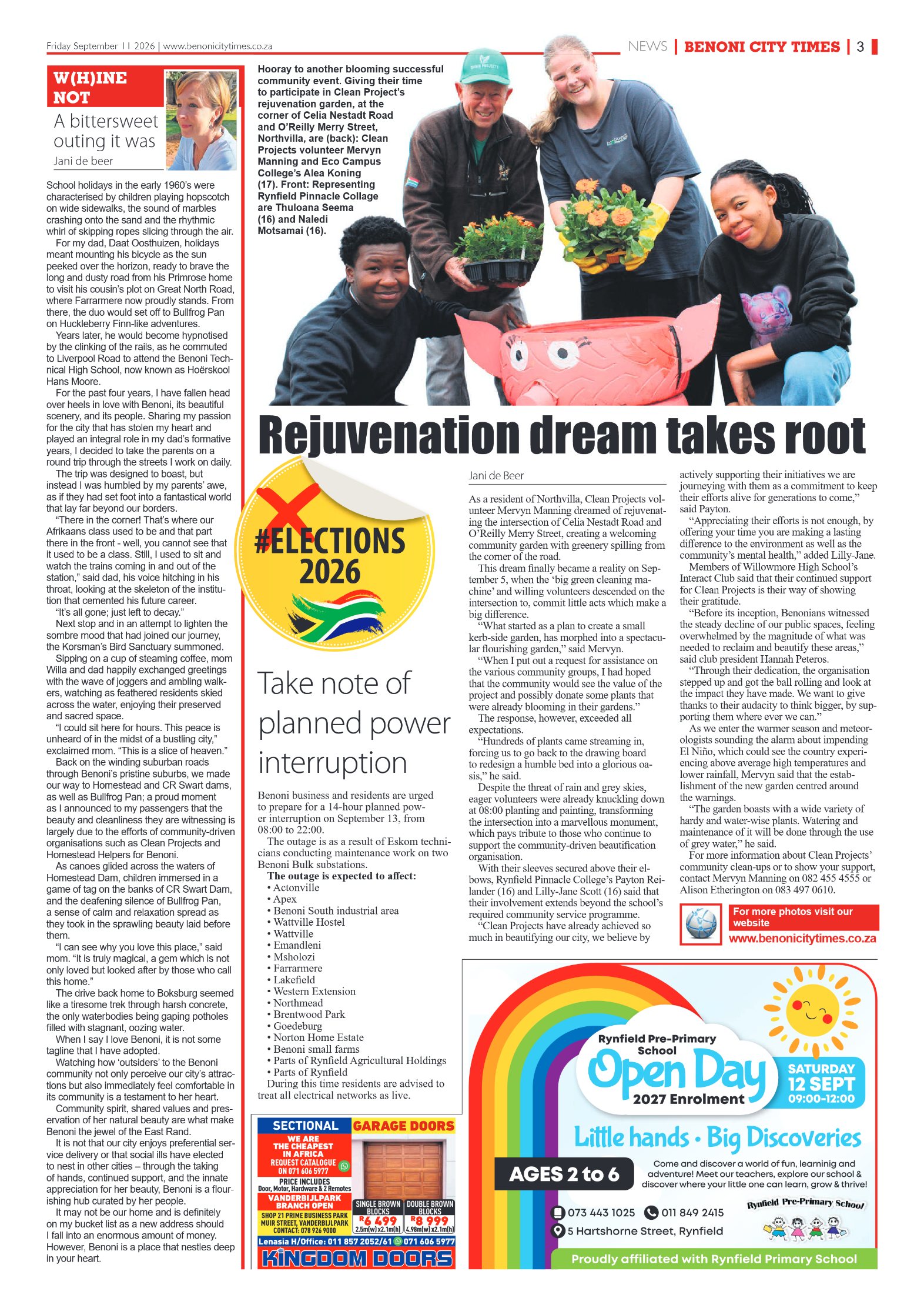 Benoni City Times 11 September 2026 page 5