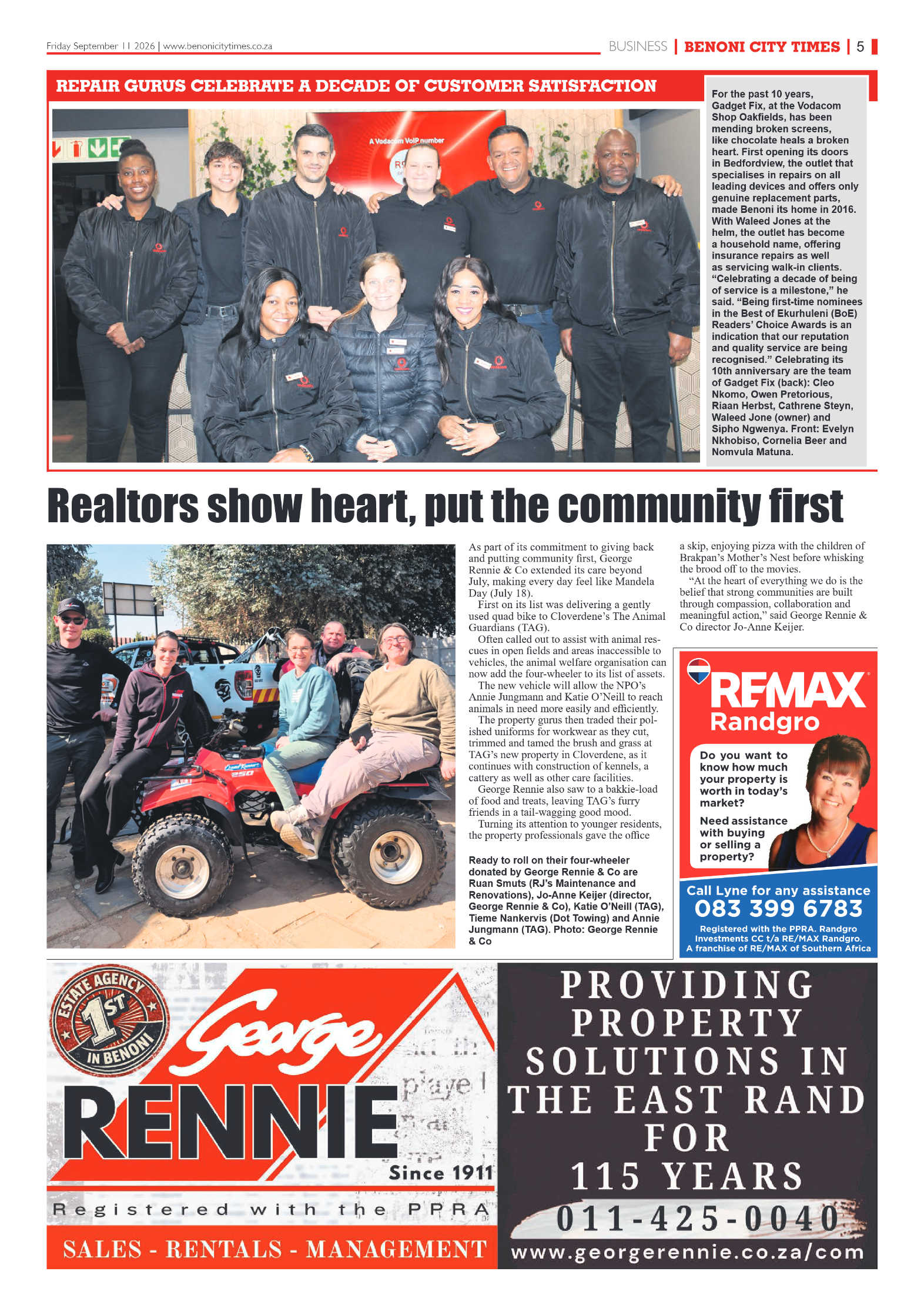 Benoni City Times 11 September 2026 page 7