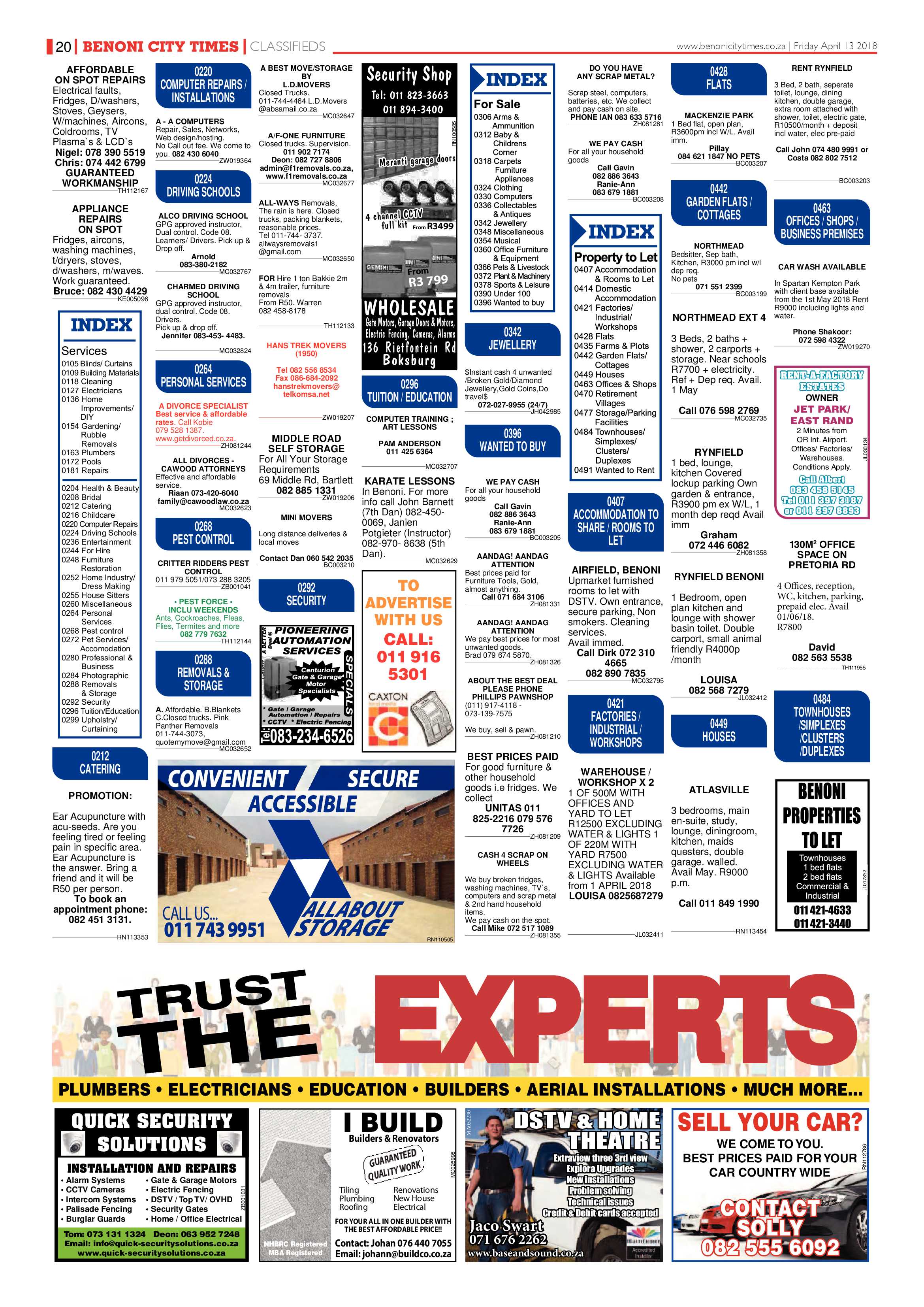 Benoni City Times 12 April 2018 page 22