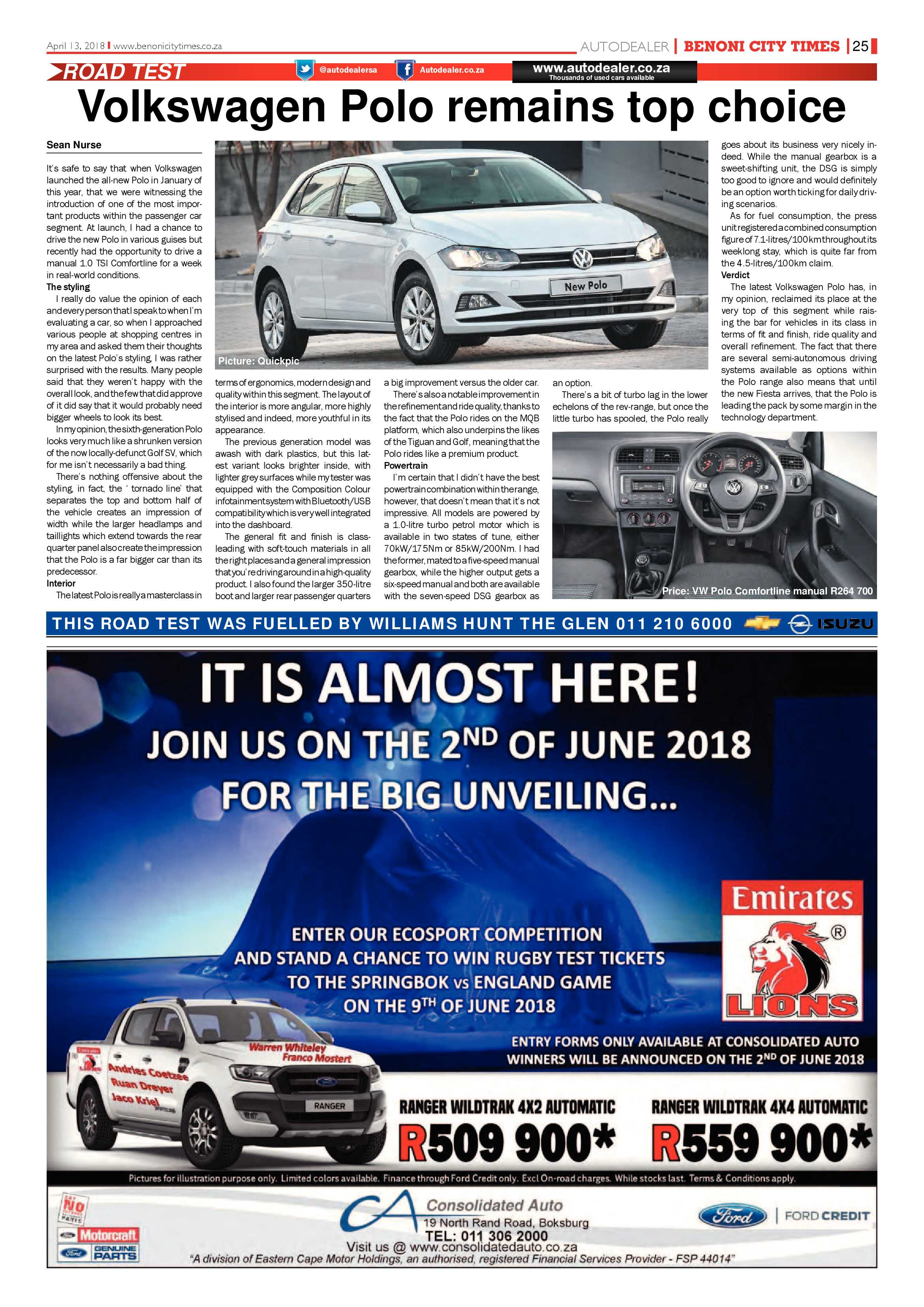 Benoni City Times 12 April 2018 page 27