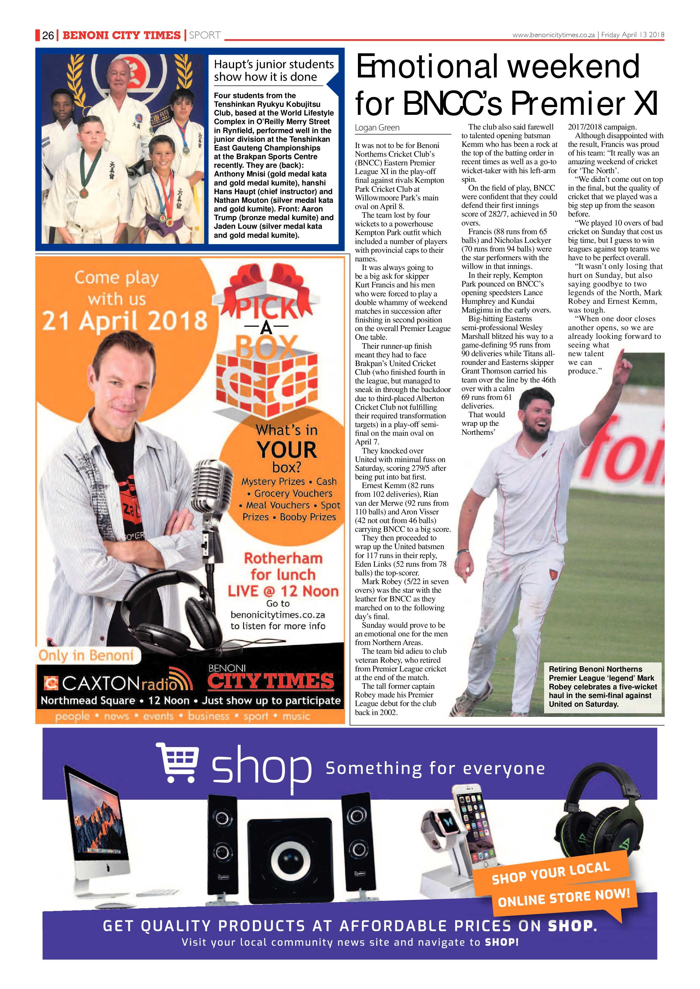 Benoni City Times 12 April 2018 page 28