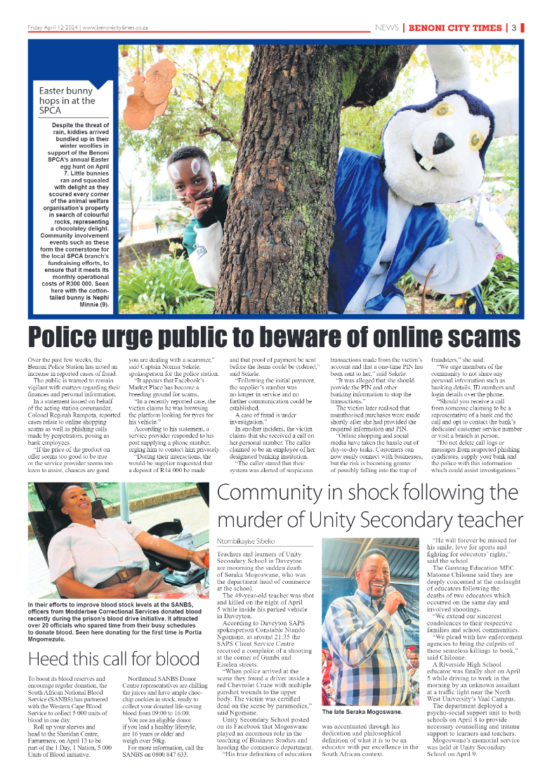 Benoni City Times 12 April 2024 page 3