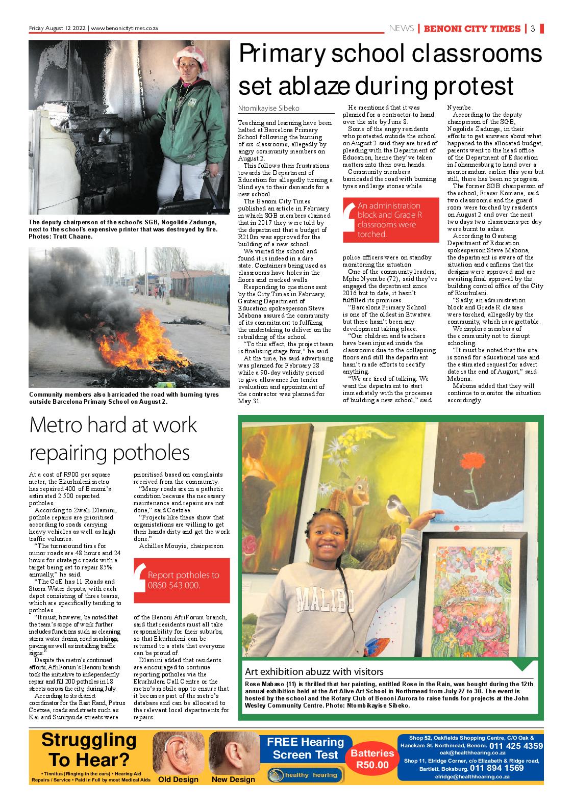Benoni City Times 12 August 2022 page 3