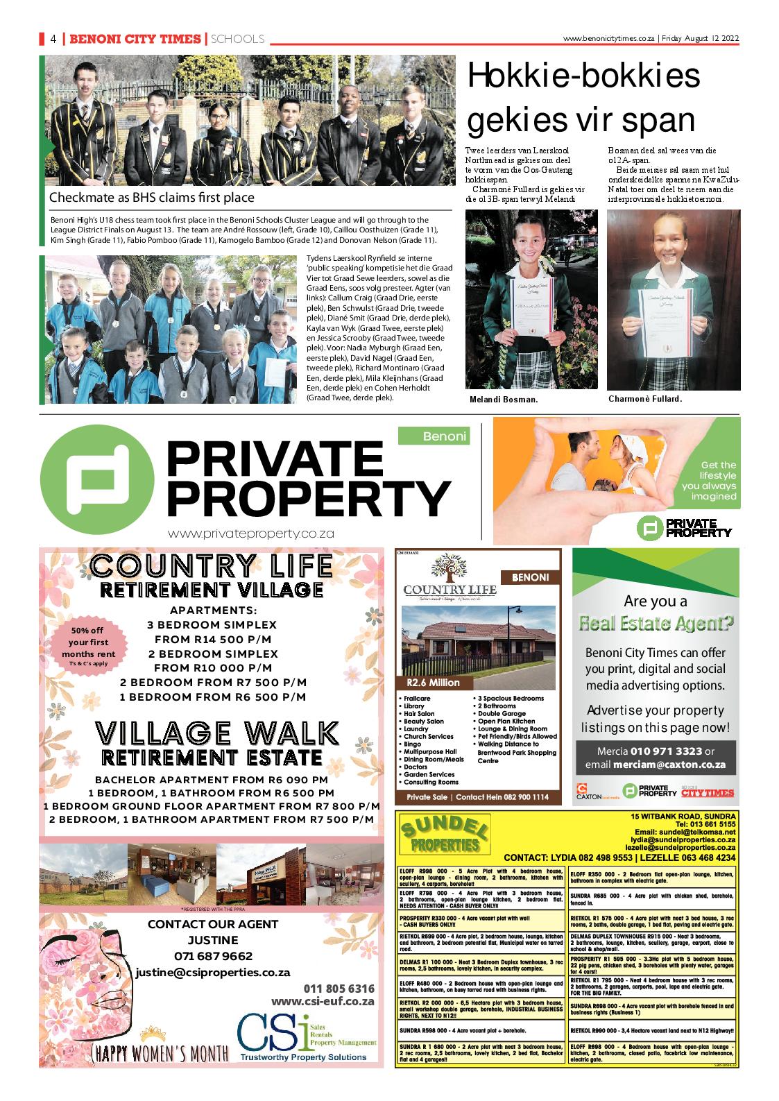 Benoni City Times 12 August 2022 page 4