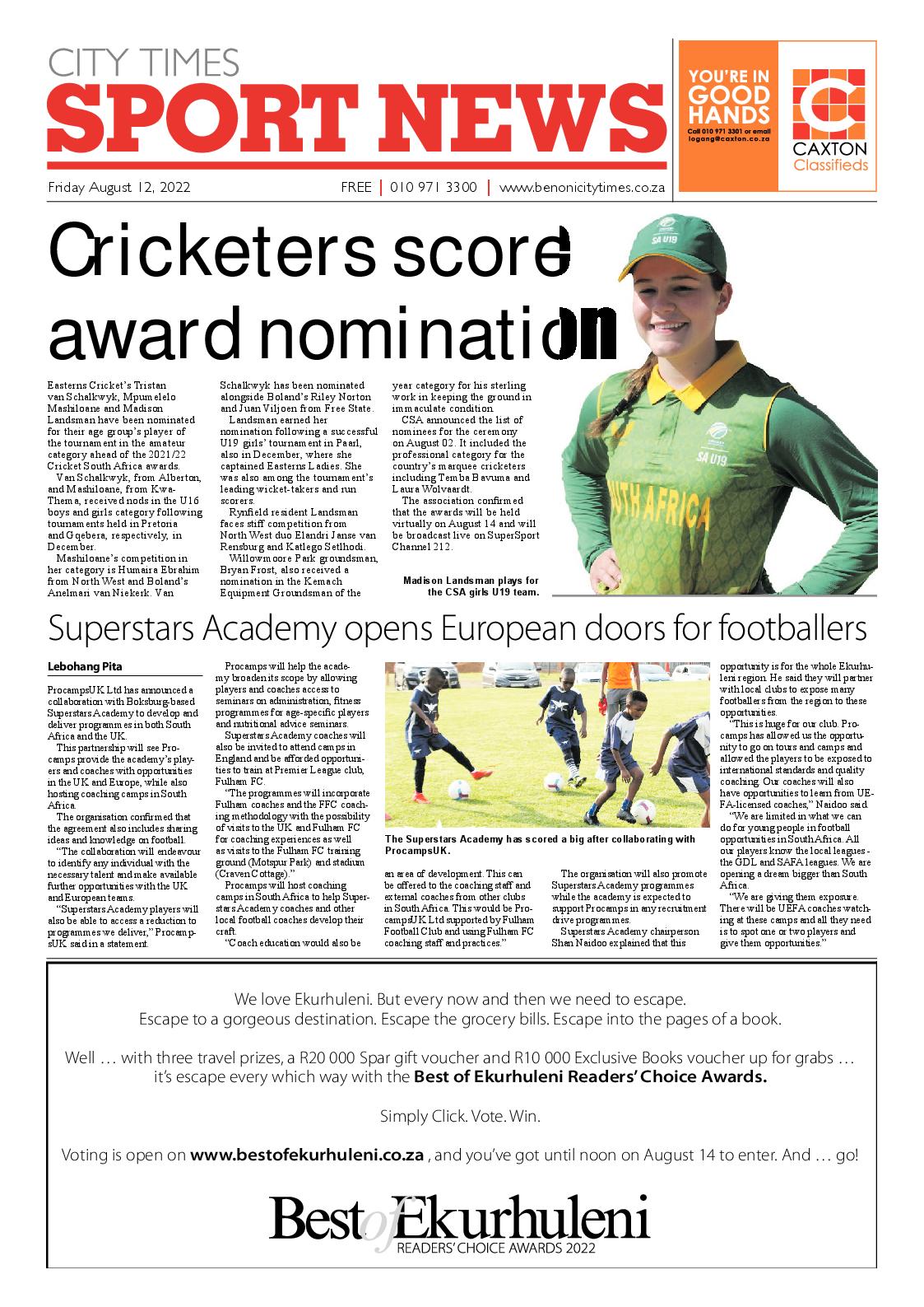 Benoni City Times 12 August 2022 page 8
