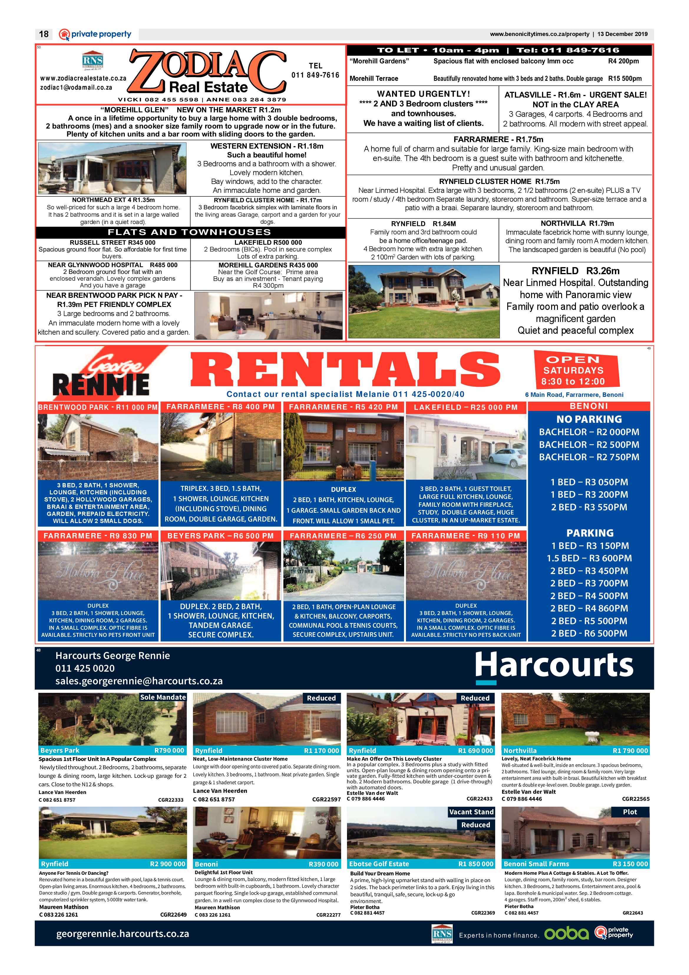 Benoni City Times 12 December 2019 page 18