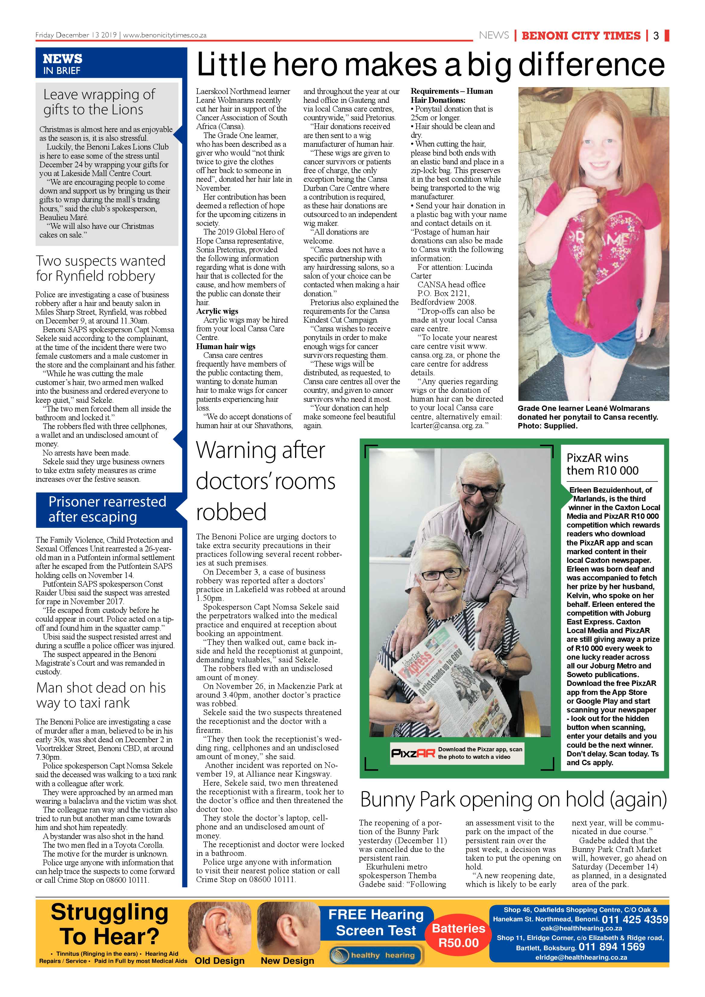 Benoni City Times 12 December 2019 page 3