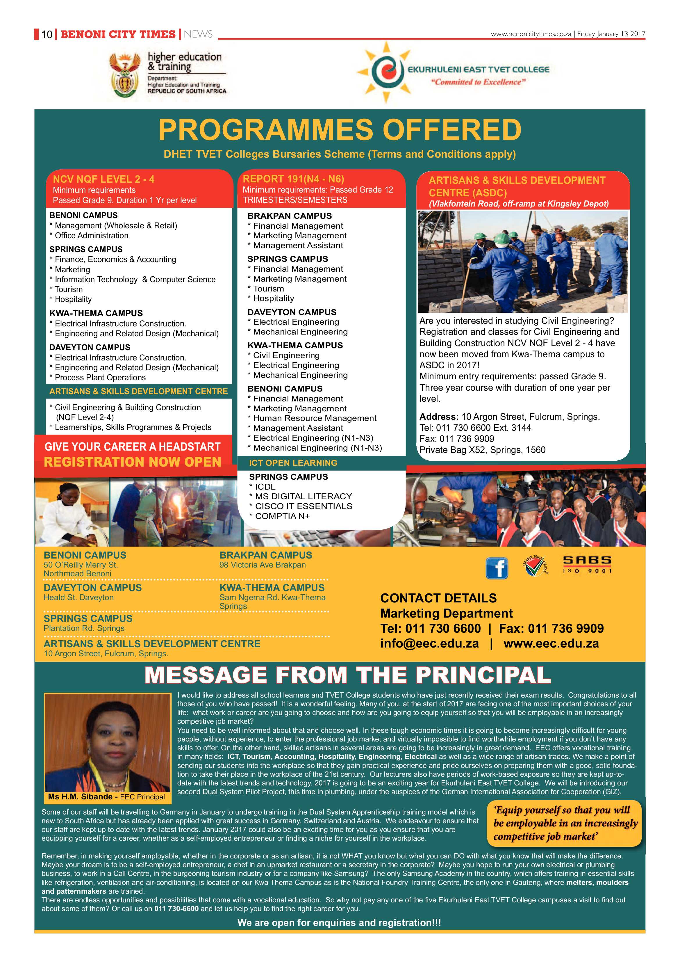 Benoni City Times 12 January 2017 page 10
