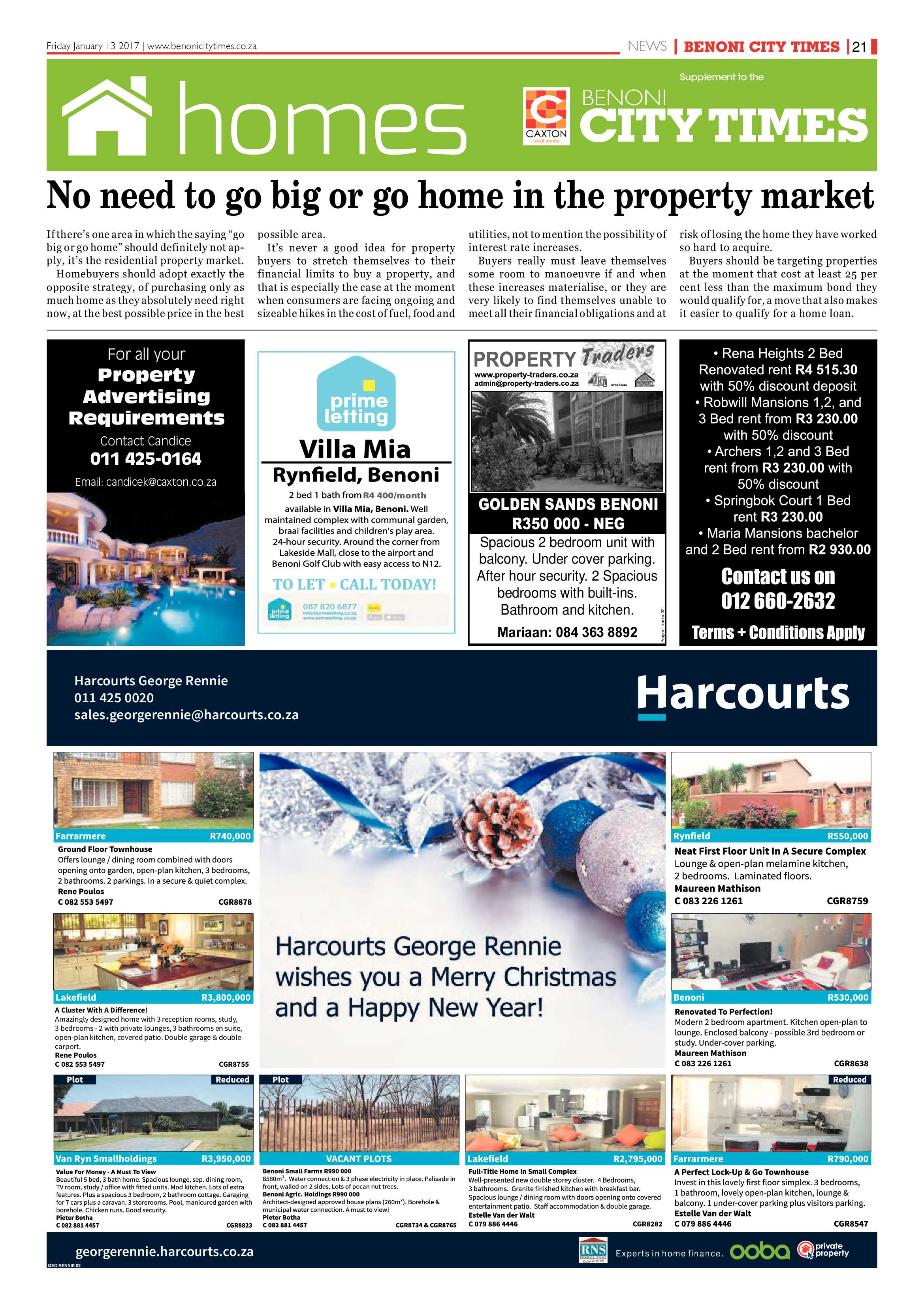 Benoni City Times 12 January 2017 page 21
