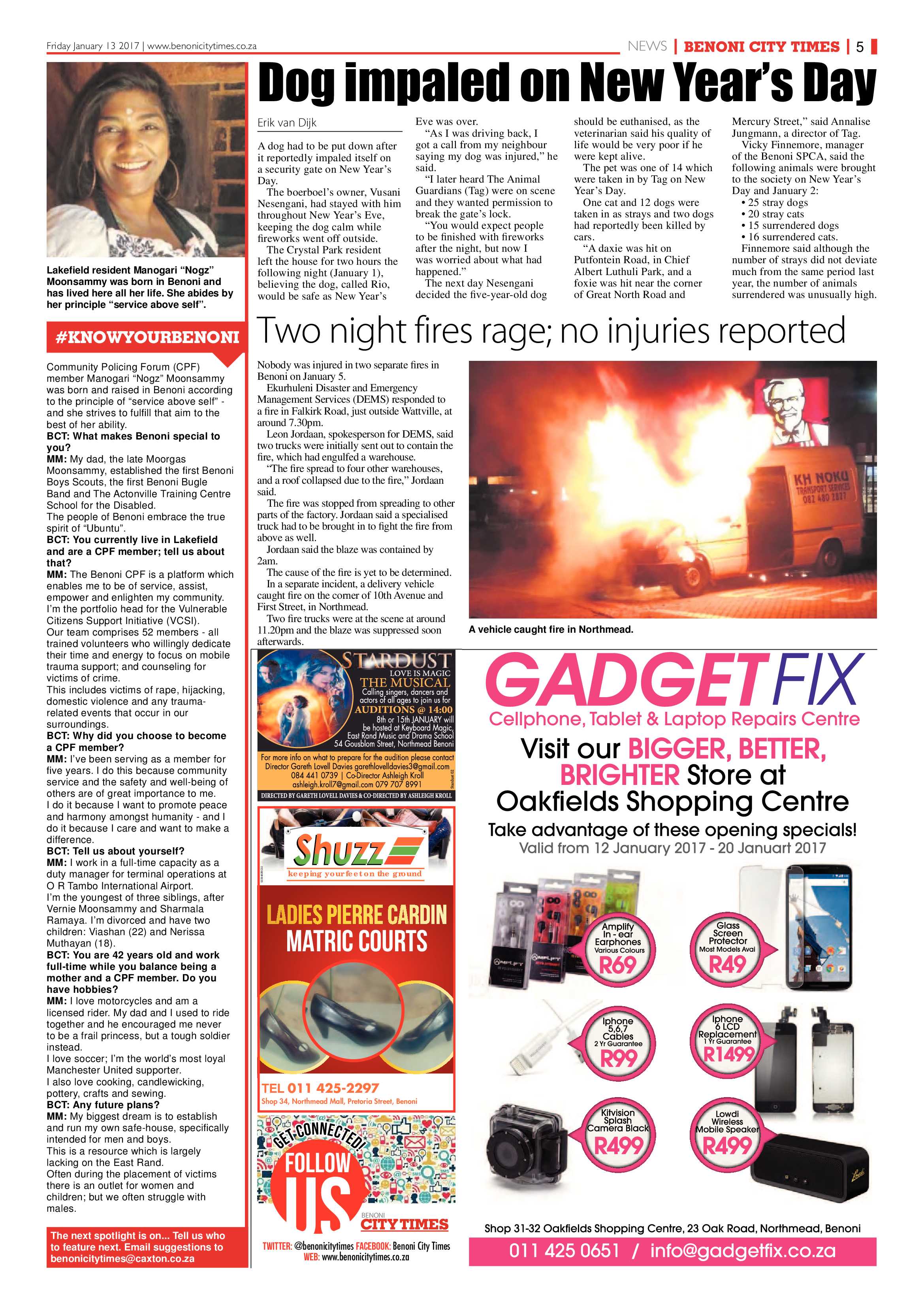 Benoni City Times 12 January 2017 page 5