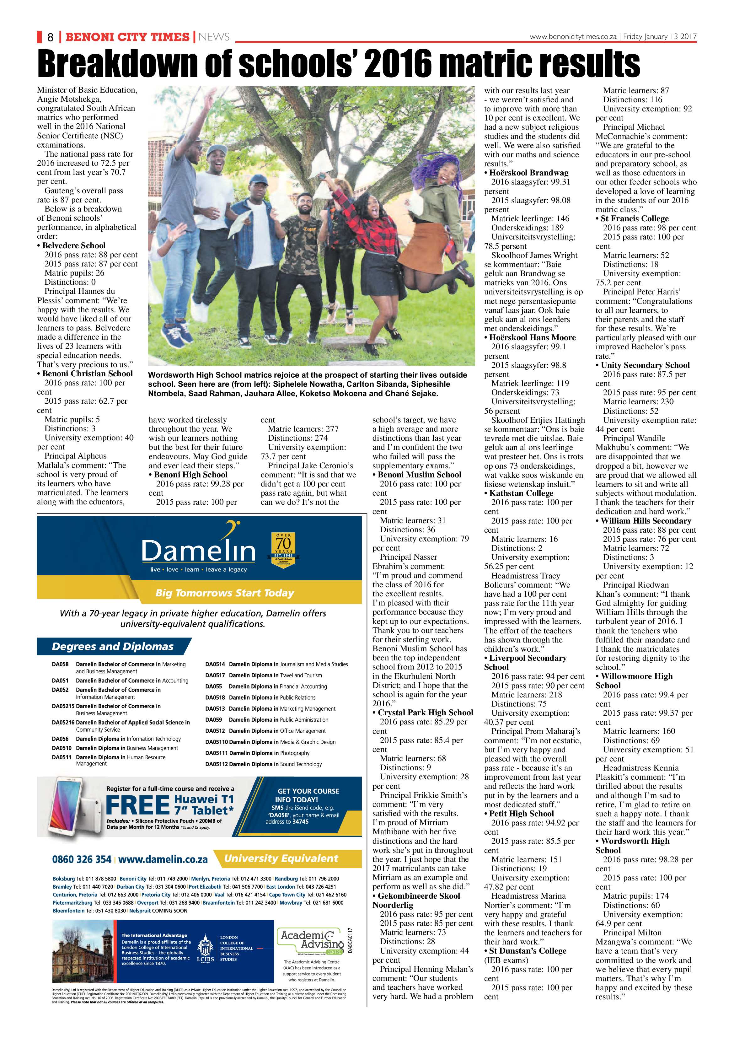 Benoni City Times 12 January 2017 page 8
