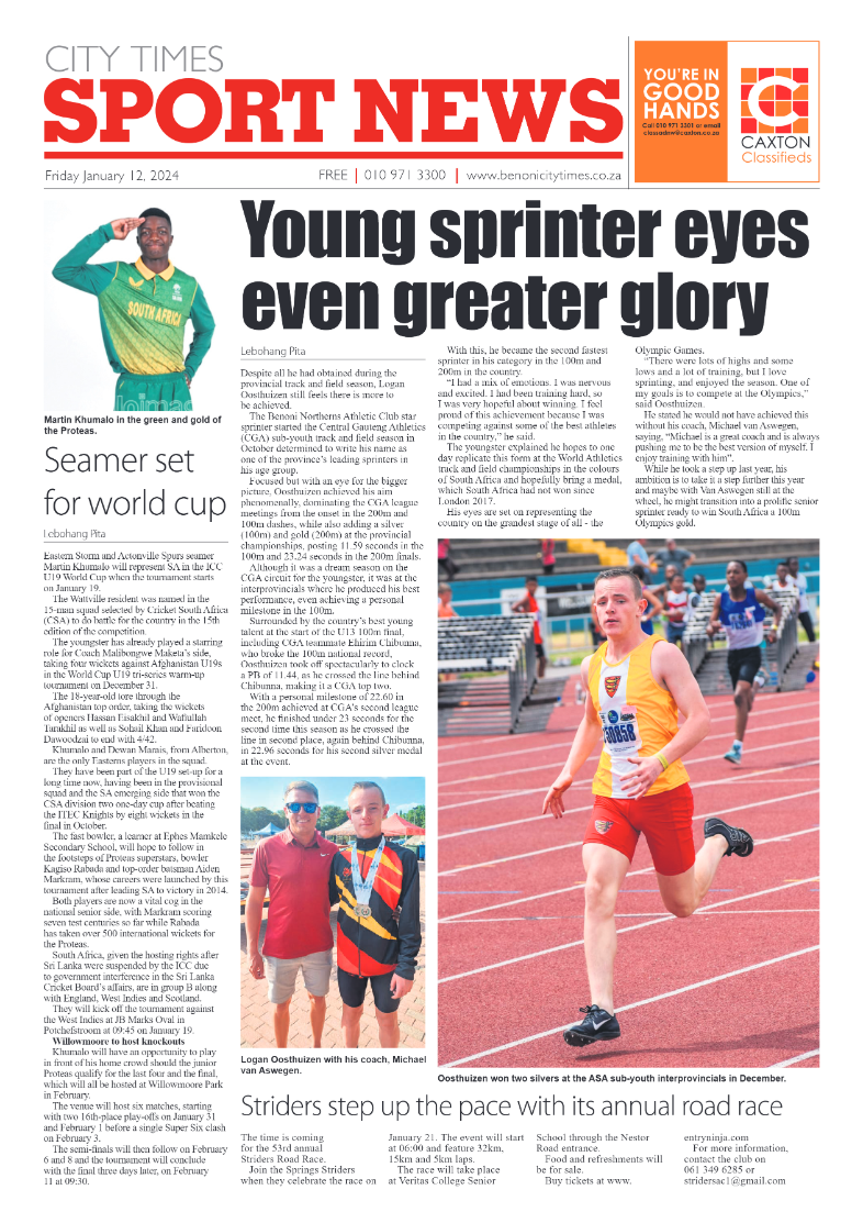 Benoni City Times 12 January 2024 page 8
