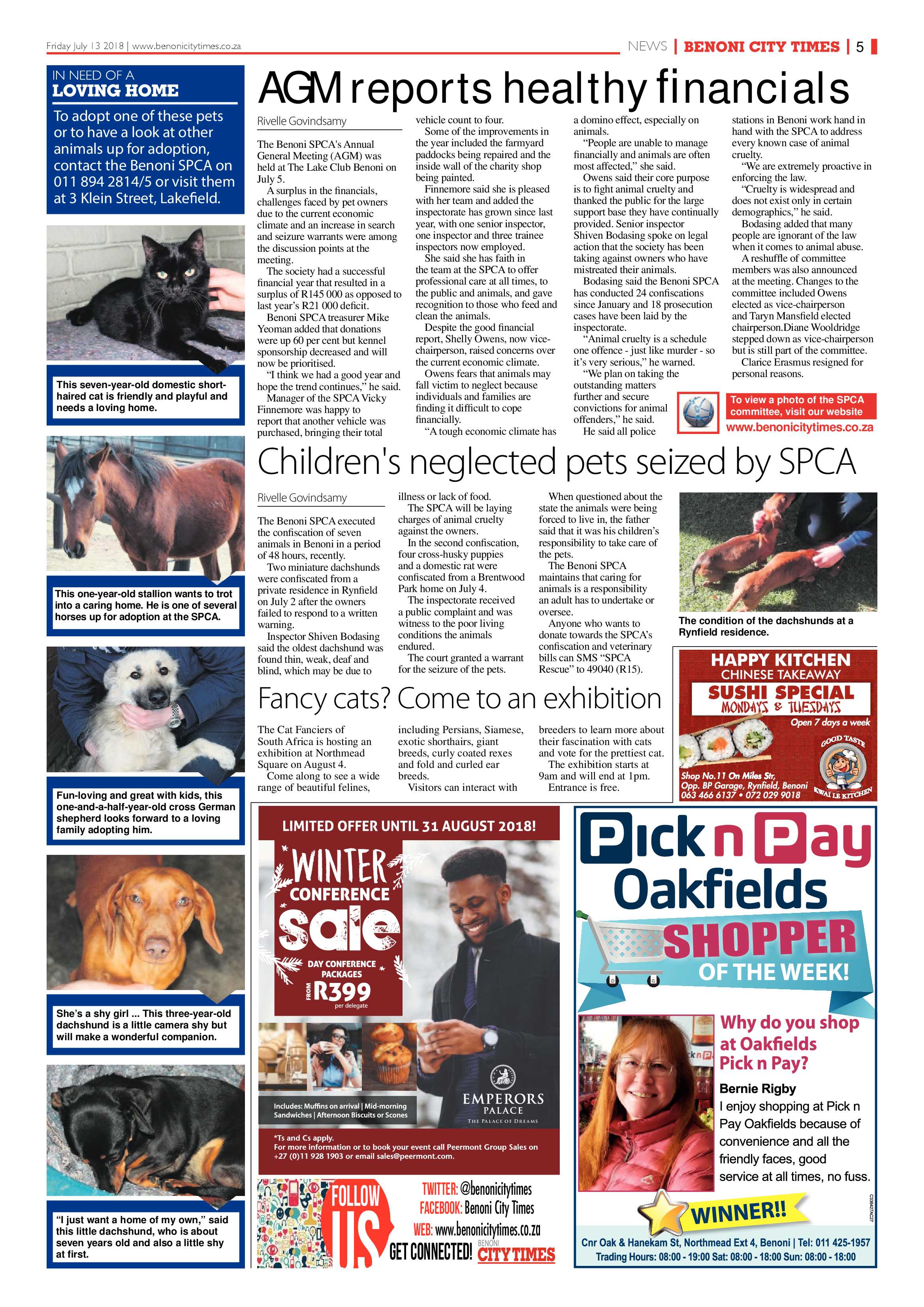 Benoni City Times 12 July 2018 page 5