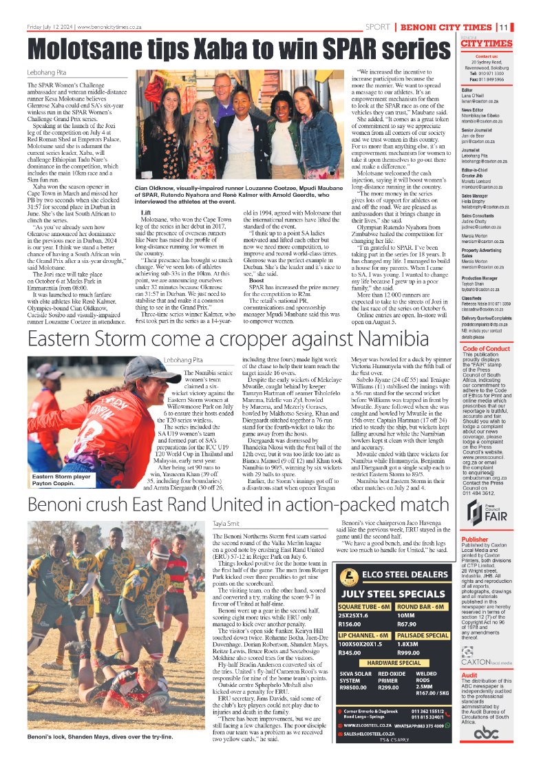 Benoni City Times 12 July 2024 page 11