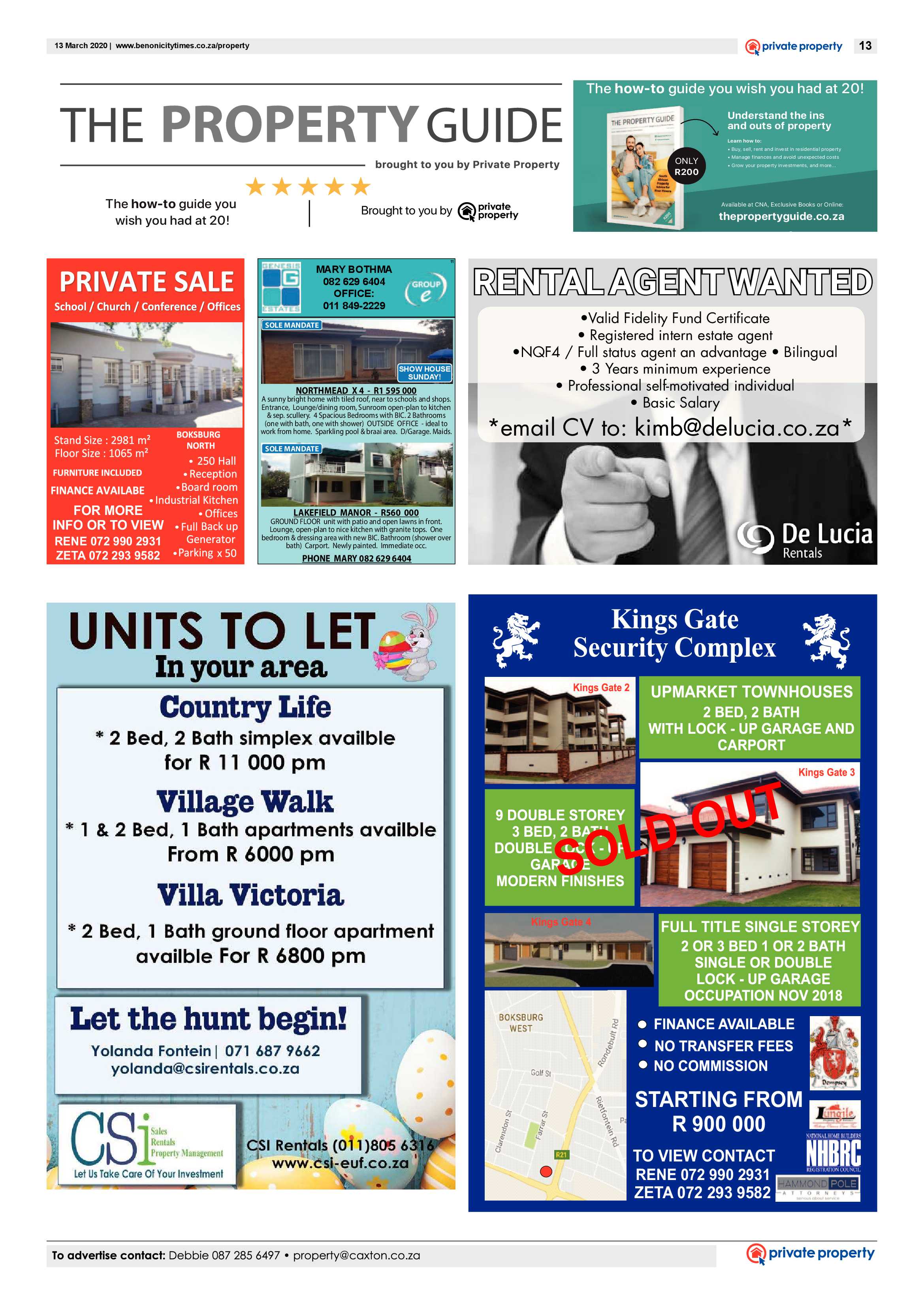 Benoni City Times 12 March 2020 page 13