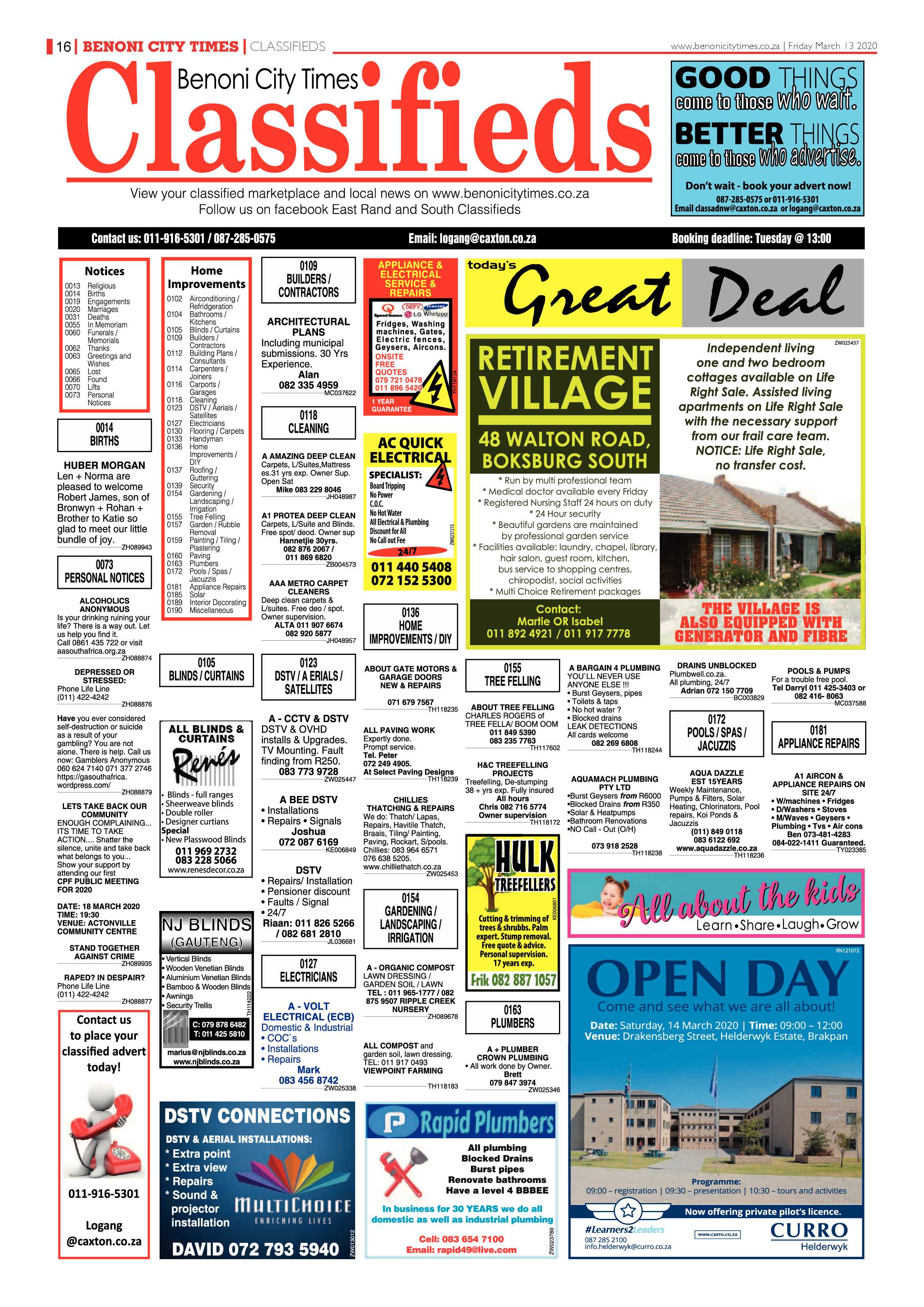 Benoni City Times 12 March 2020 page 16
