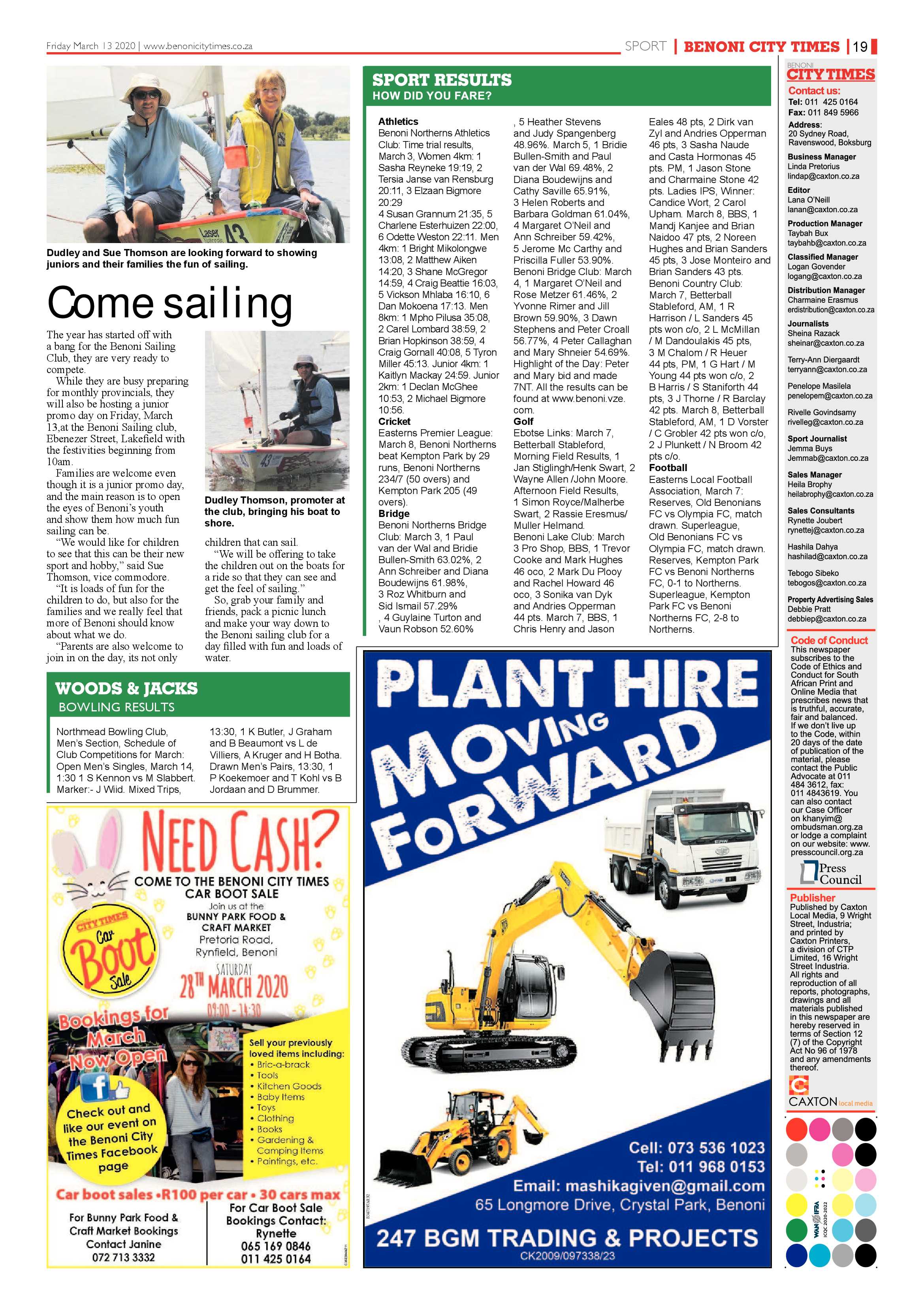 Benoni City Times 12 March 2020 page 19