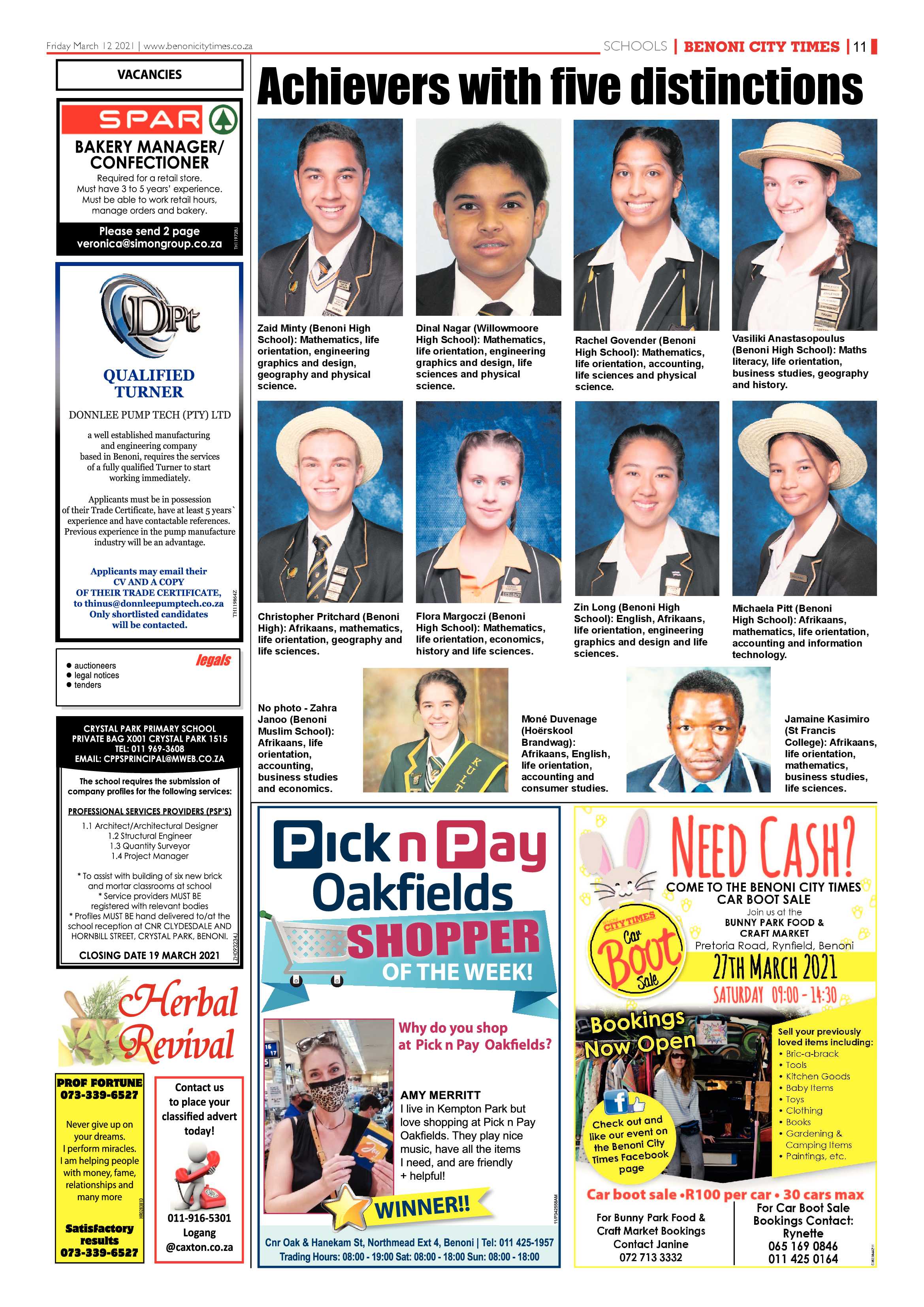 Benoni City Times 12 March 2021 page 11