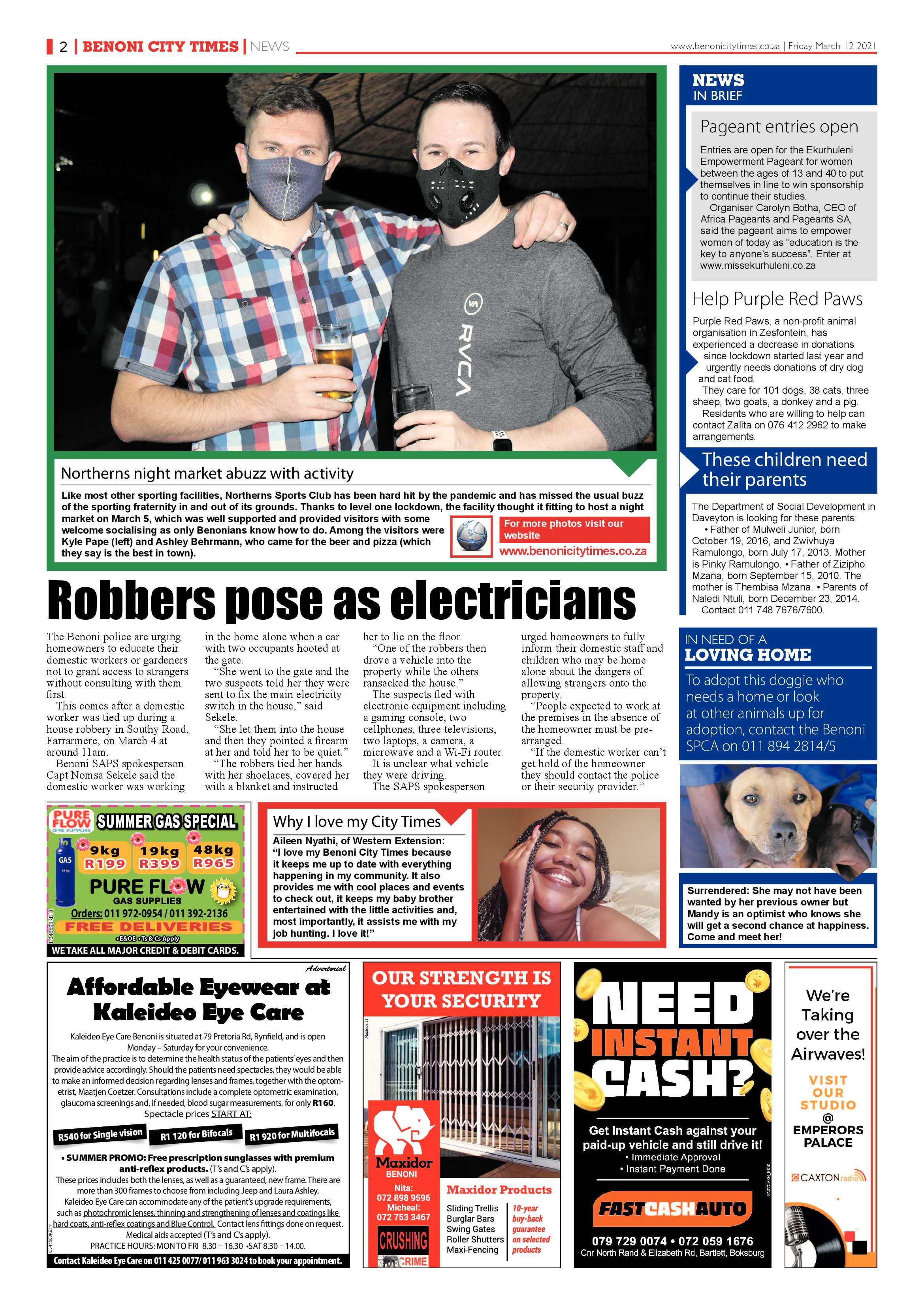 Benoni City Times 12 March 2021 page 2