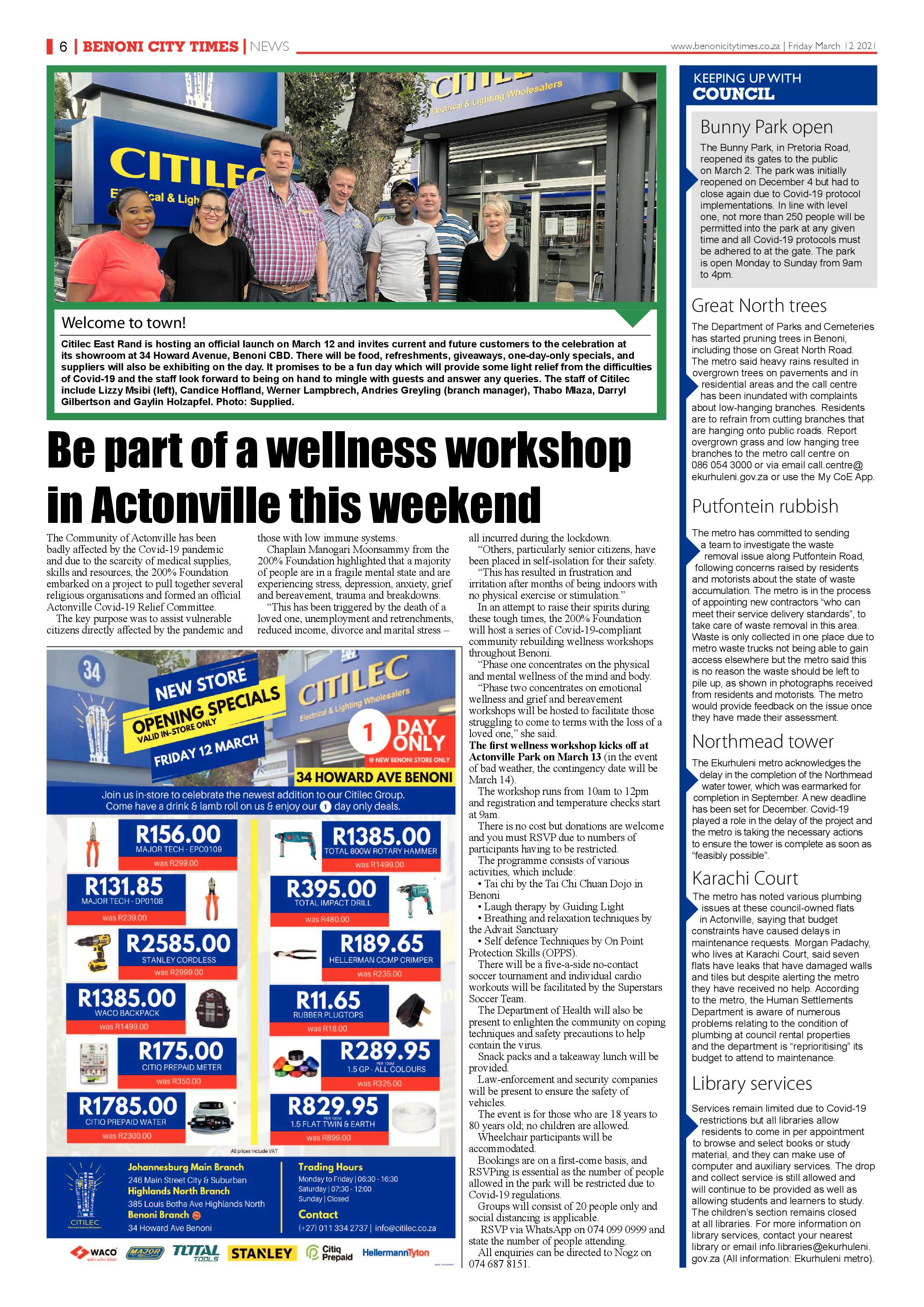 Benoni City Times 12 March 2021 page 6